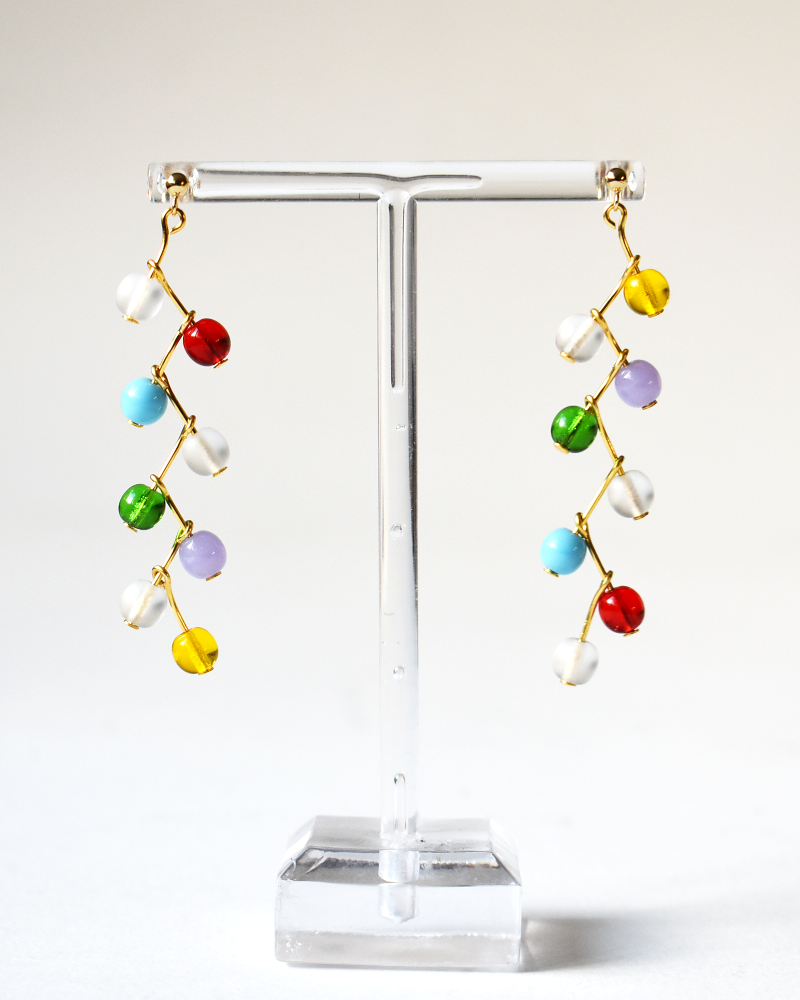 Multicoloured 'Zigzag' Earrings