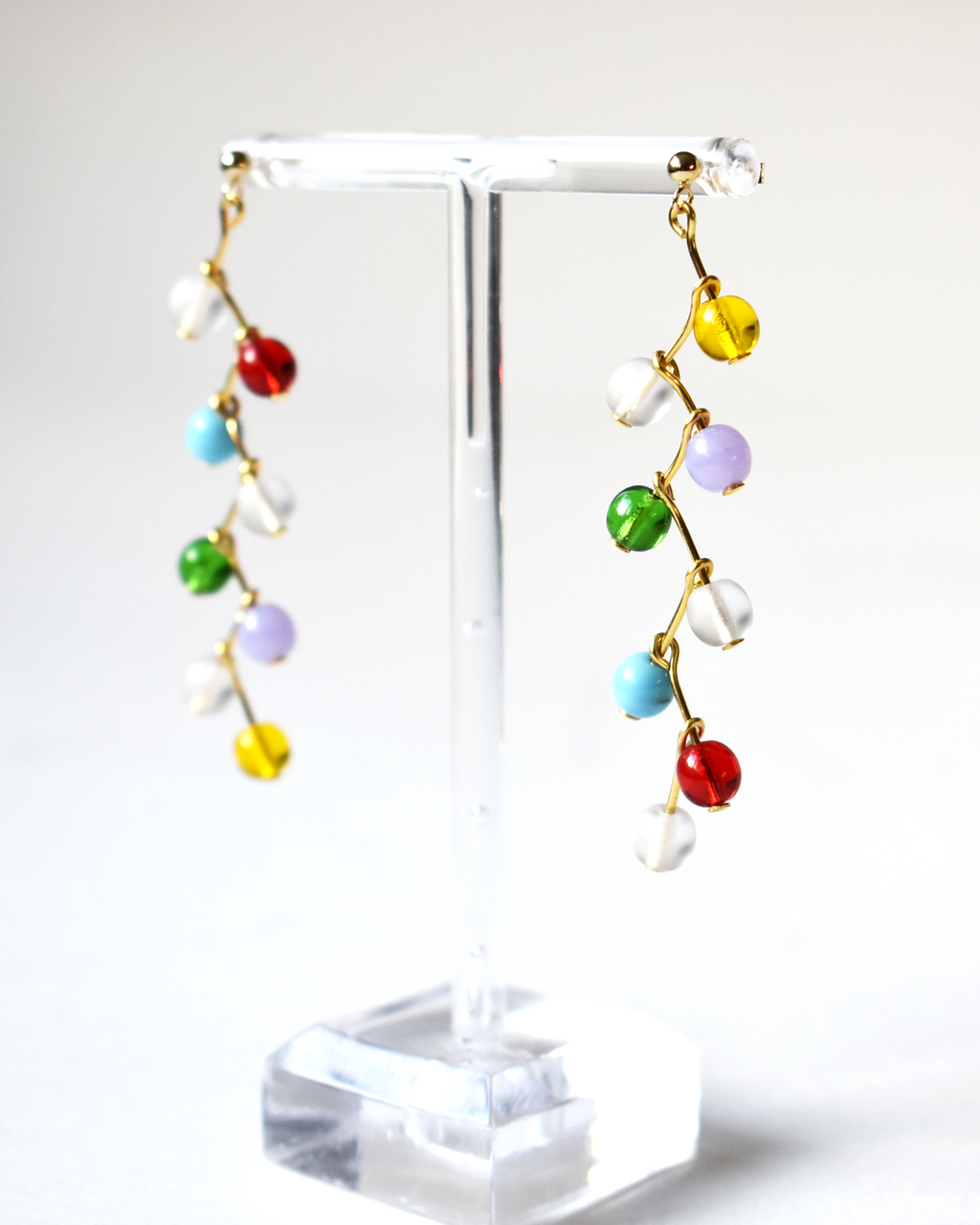 Multicoloured 'Zigzag' Earrings
