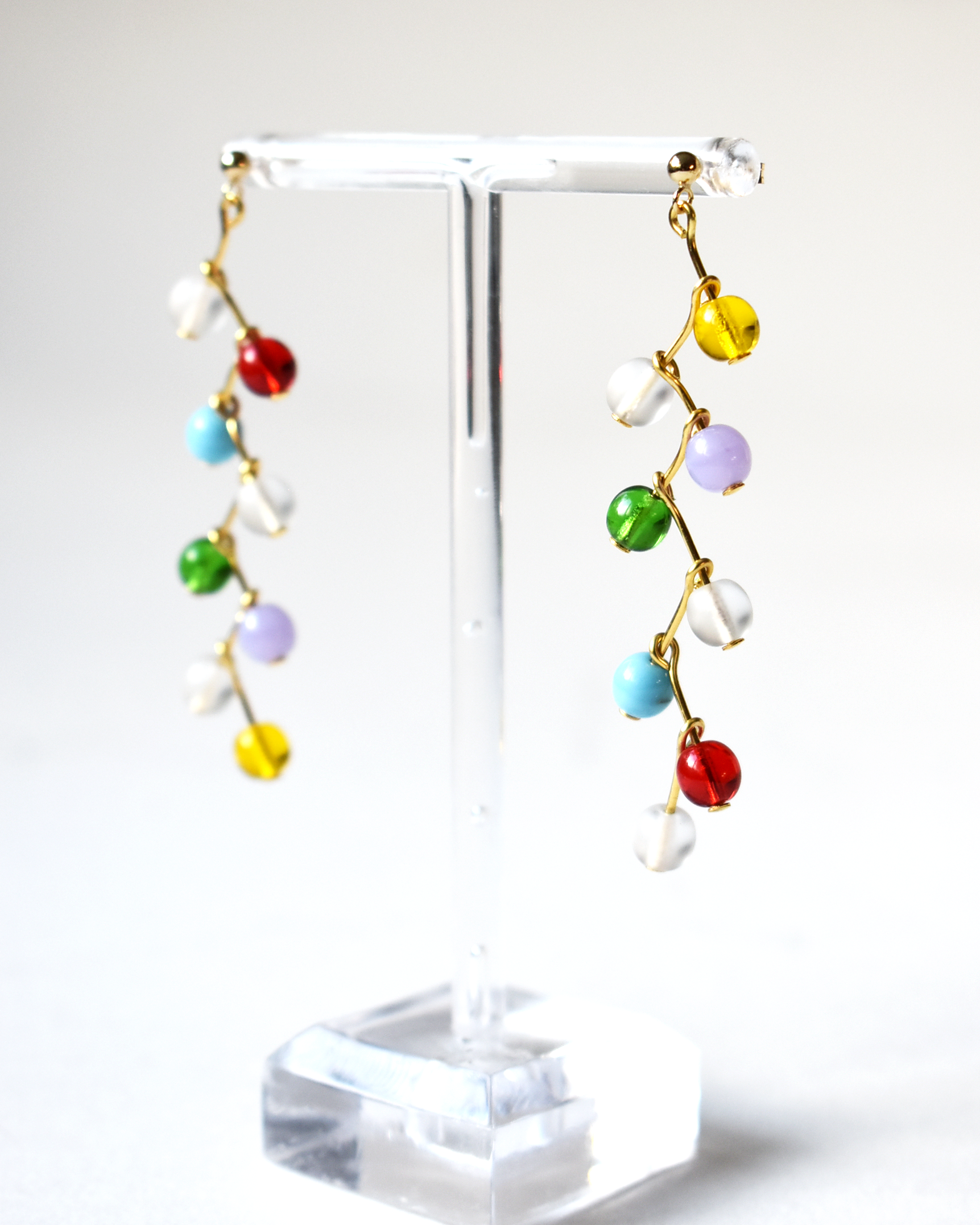 Multicoloured 'Zigzag' Earrings