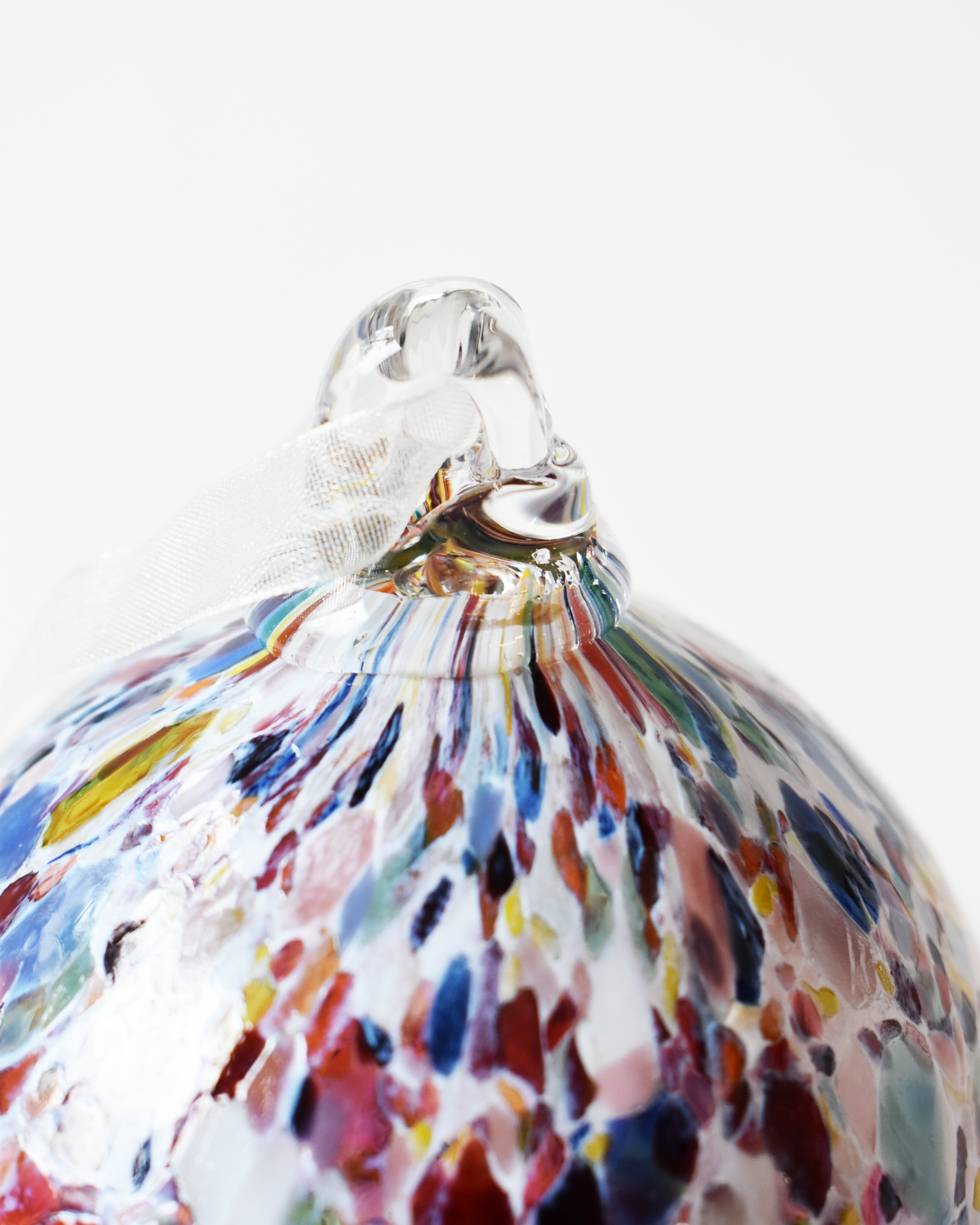Colourful “Gaudi” Confetti Mouthblown Glass Bauble