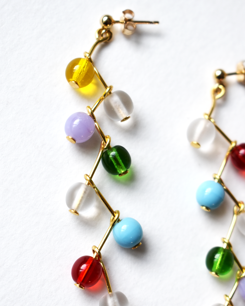 Multicoloured 'Zigzag' Earrings