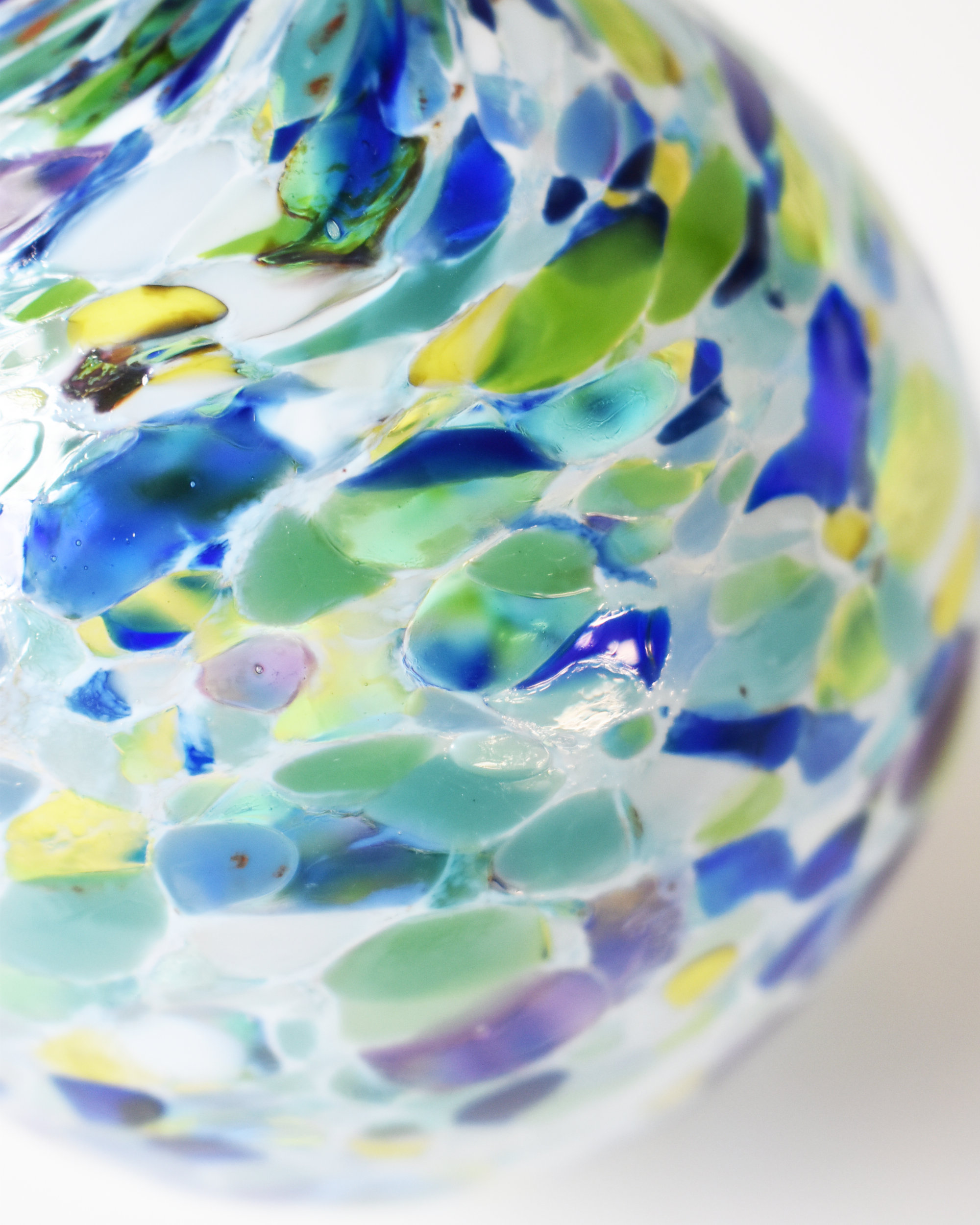 "Coastal Confetti" Mouthblown Glass Bauble