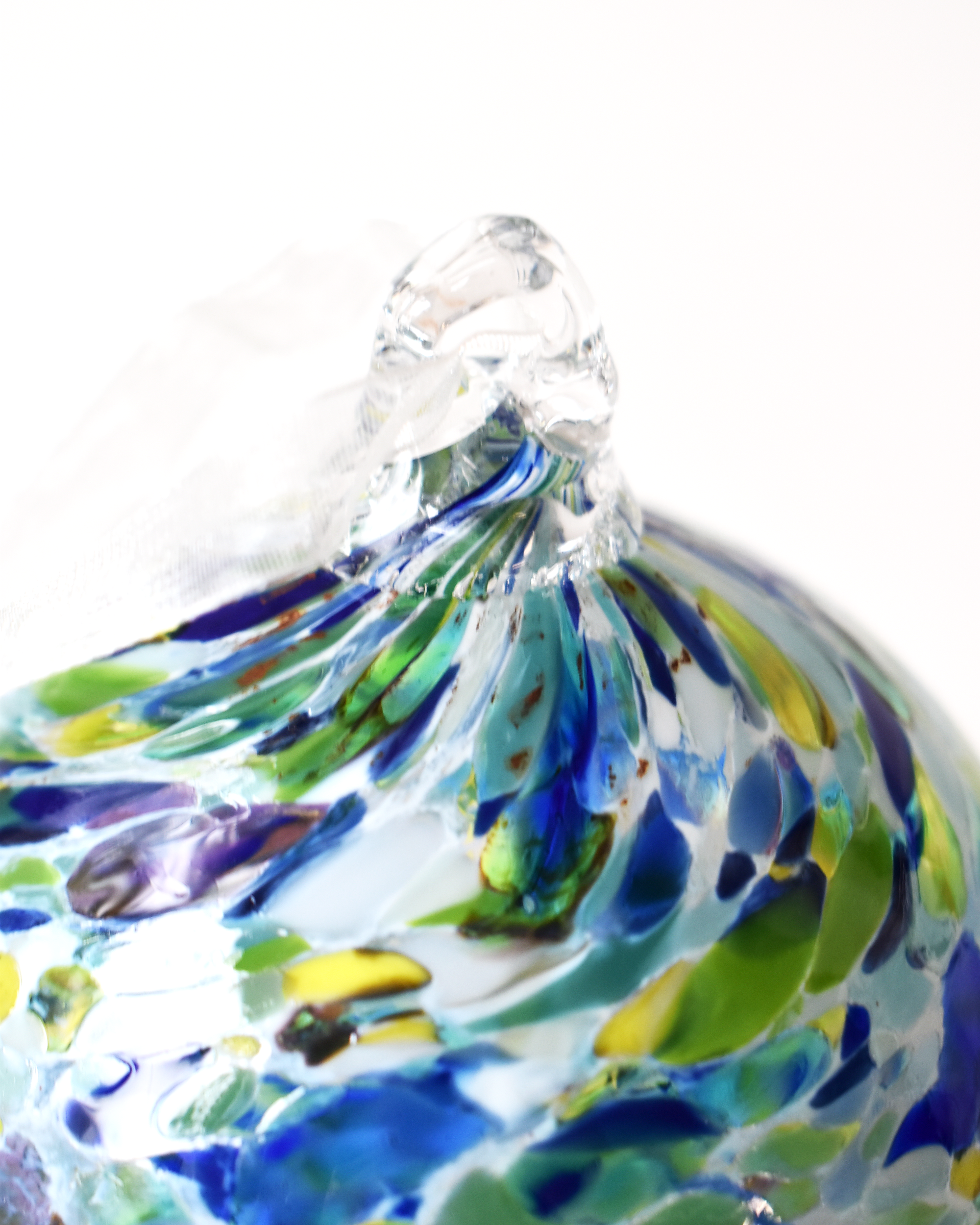 "Coastal Confetti" Mouthblown Glass Bauble