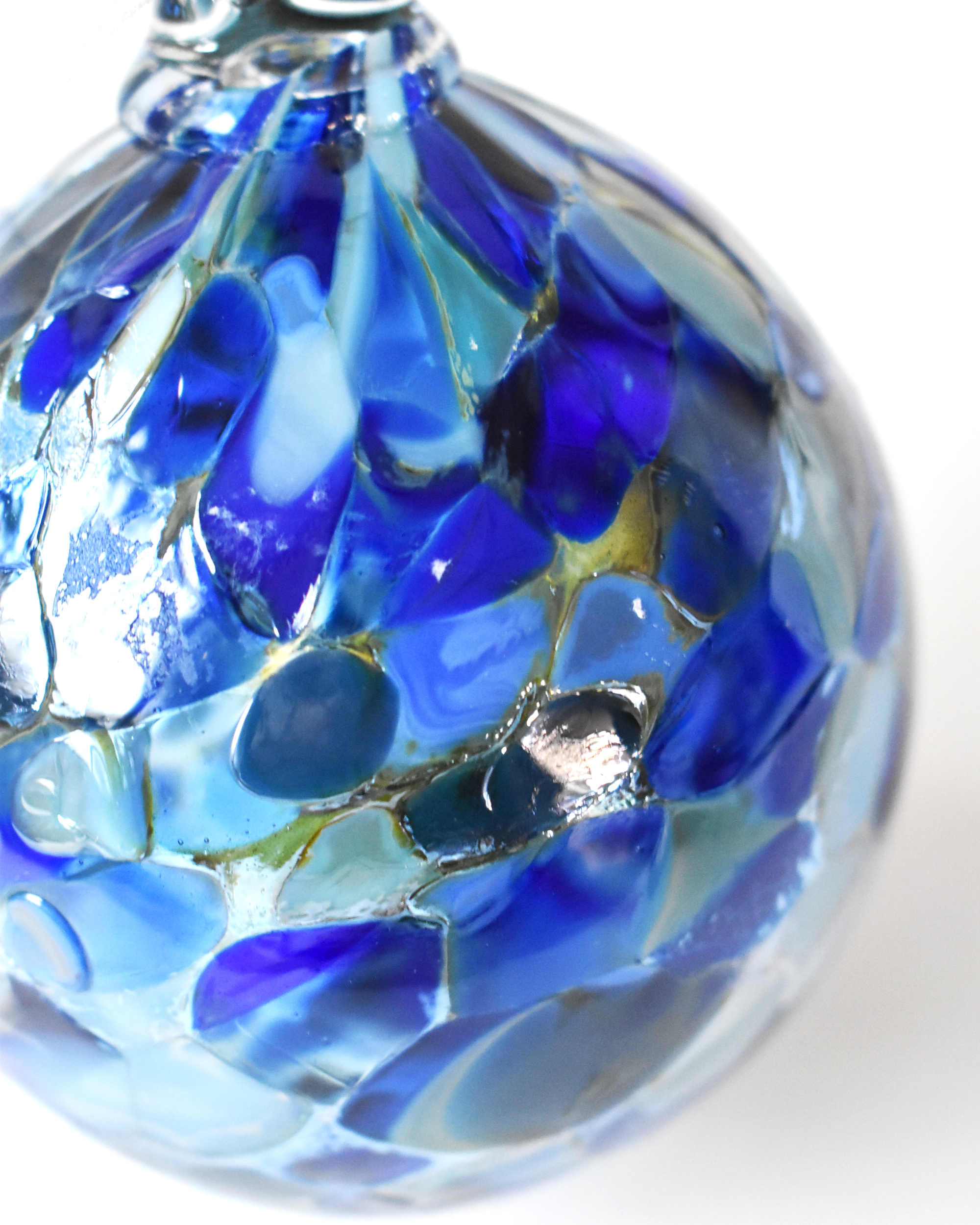 "Ocean Confetti" Mouthblown Glass Bauble
