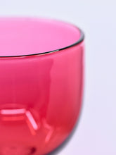 Load image into Gallery viewer, Cranberry Goblet Glass
