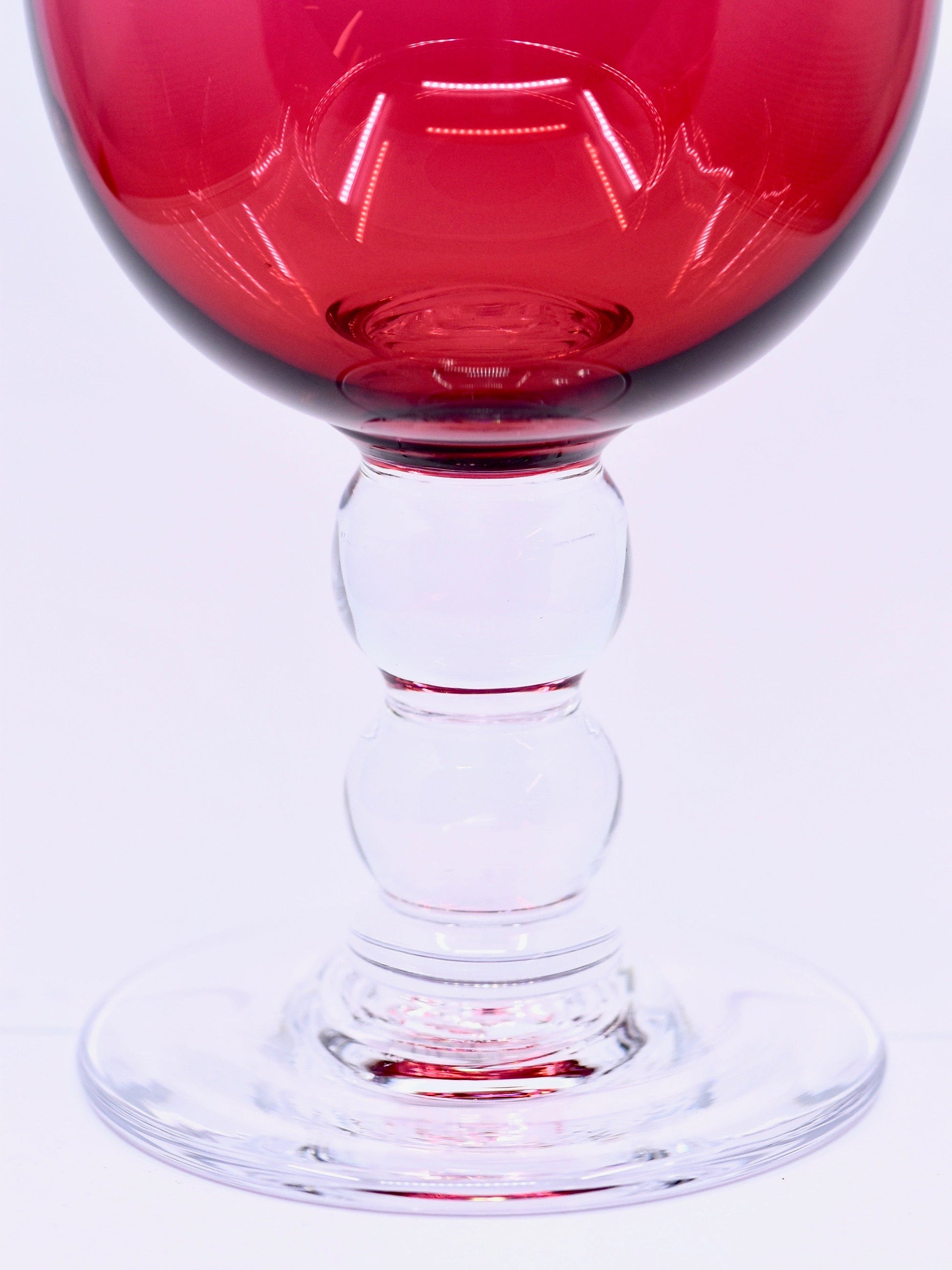 Cranberry Goblet Glass - Corley Studio Shop