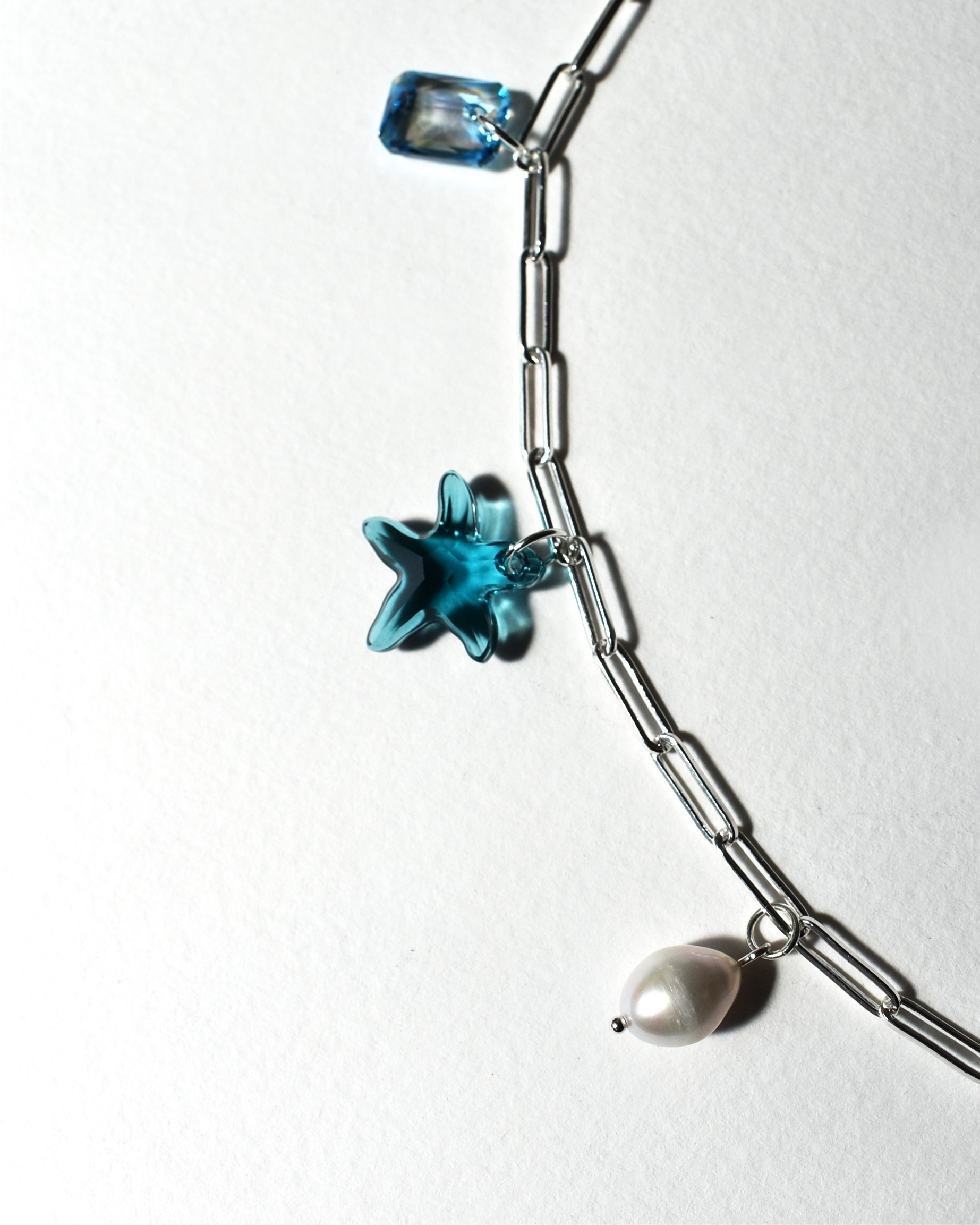 'Coastal Charm' Paperclip Chain Necklace