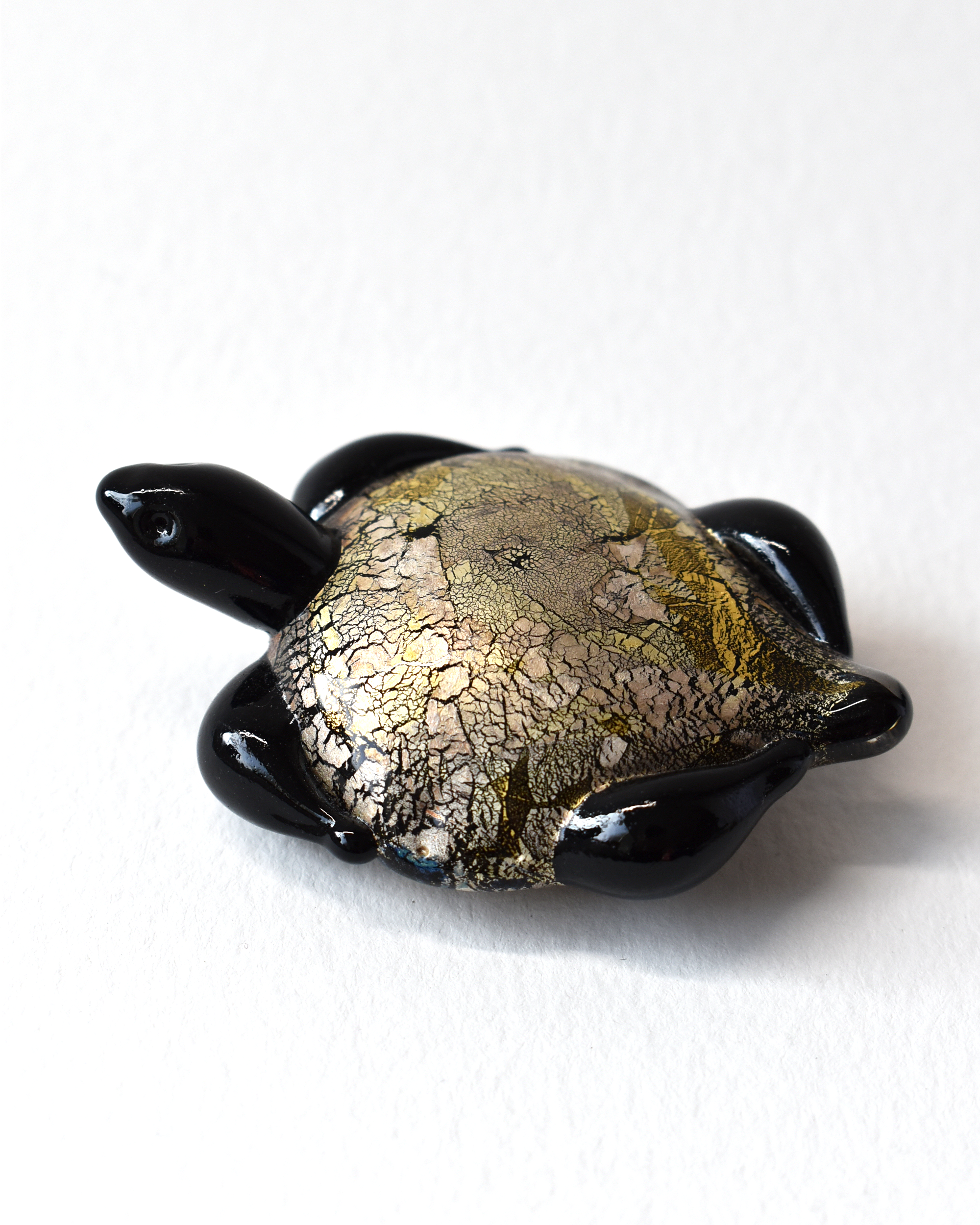 Black Gold & Silver Leaf Turtle