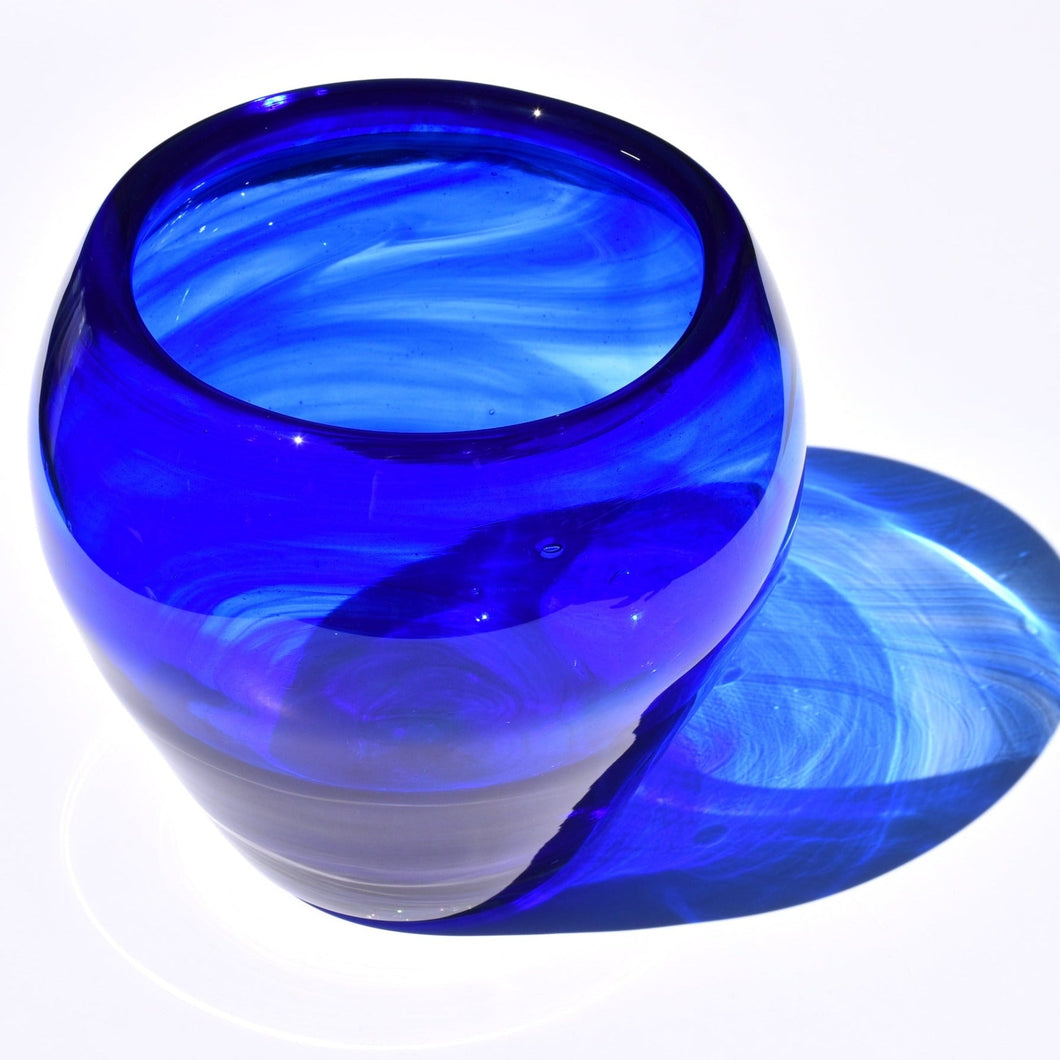 Blue Seas Glass Vase