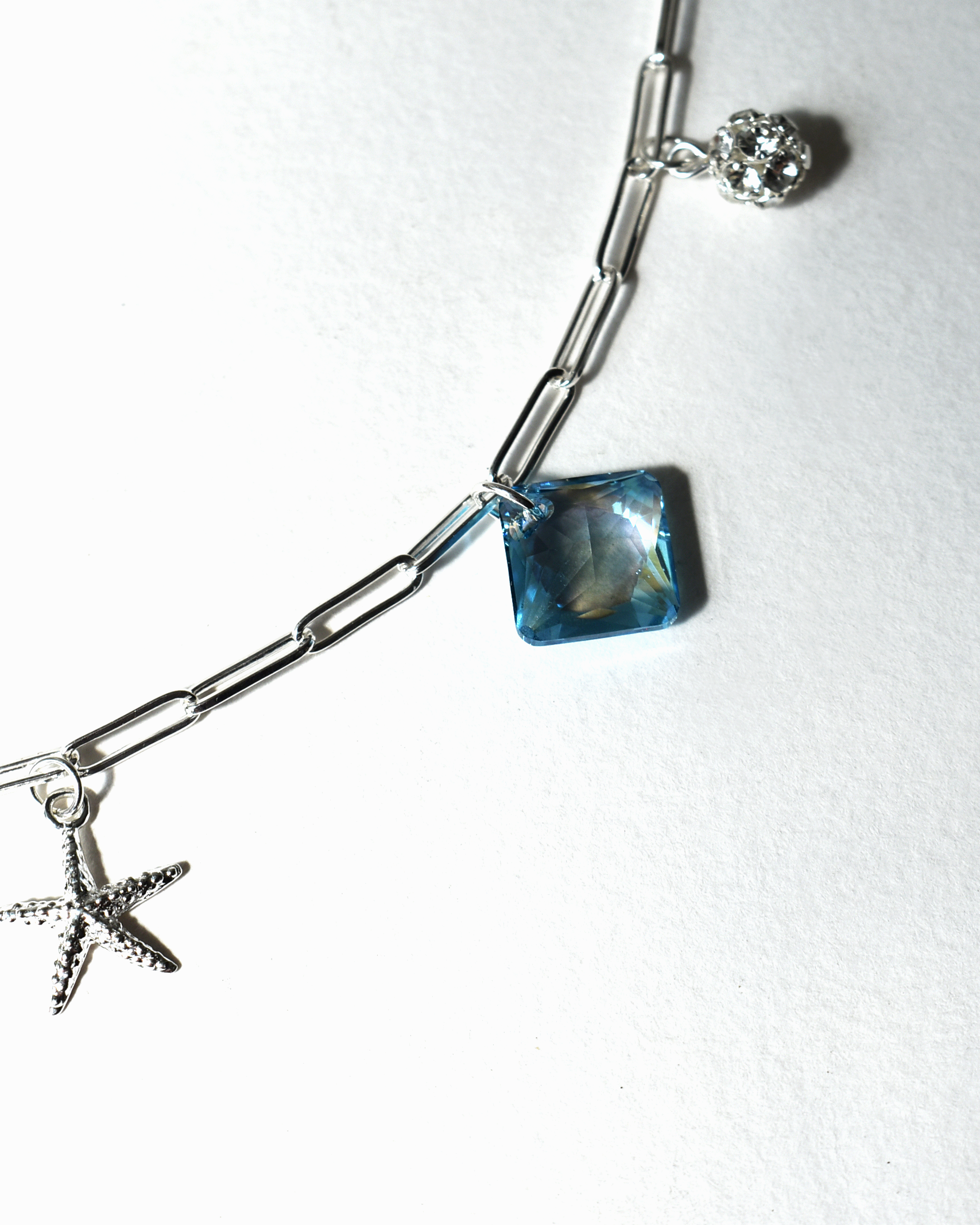 'Coastal Charm' Paperclip Chain Necklace