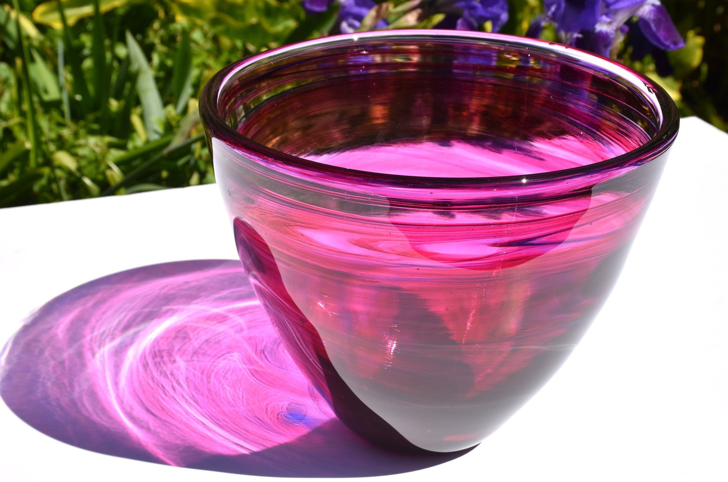 Shocking Pink Glass Bowl - Corley Studio Shop