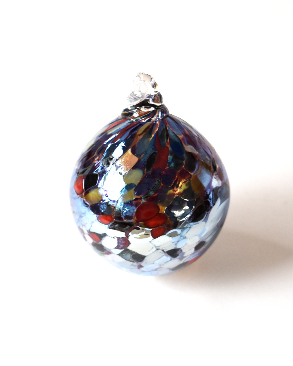 Metallic "Circus Confetti" Mouthblown Glass Bauble