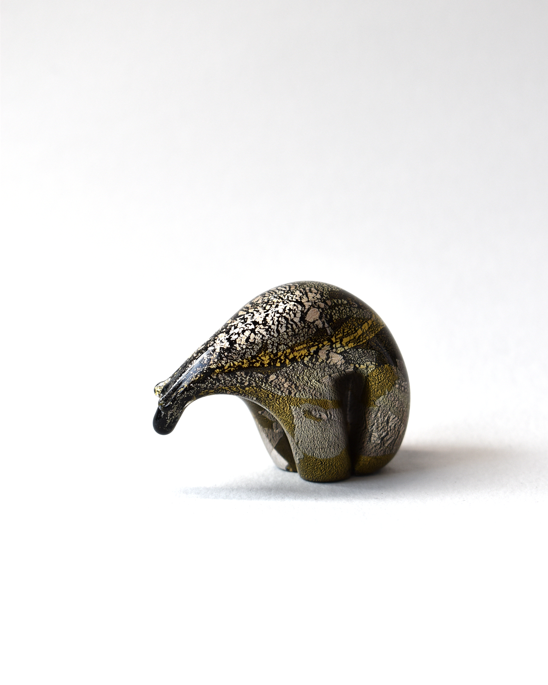 Black Gold & Silver Leaf Polar Bear