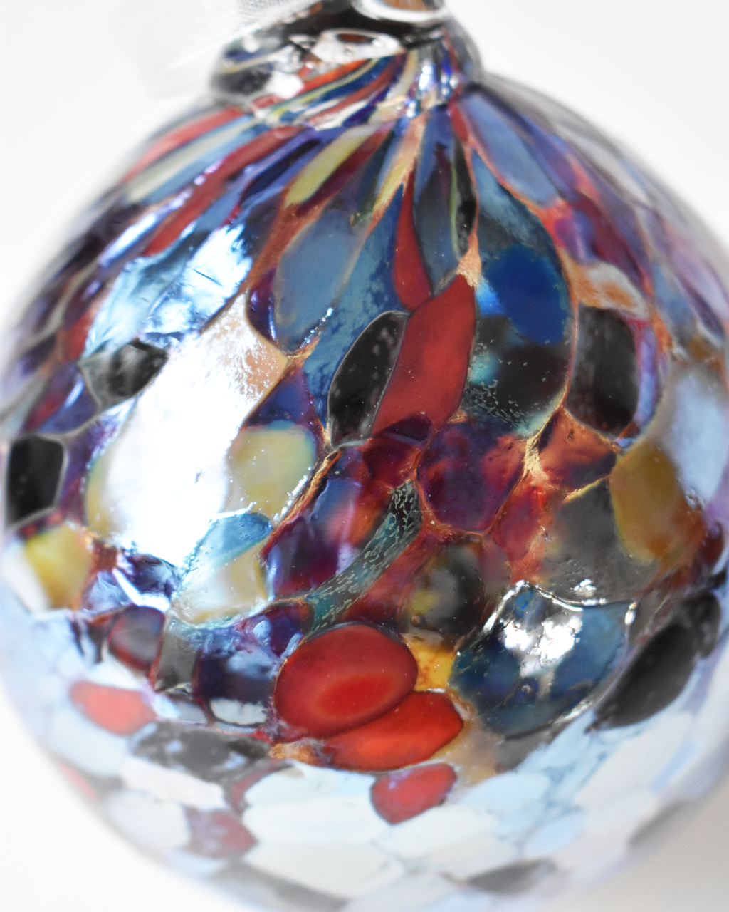 Metallic "Circus Confetti" Mouthblown Glass Bauble