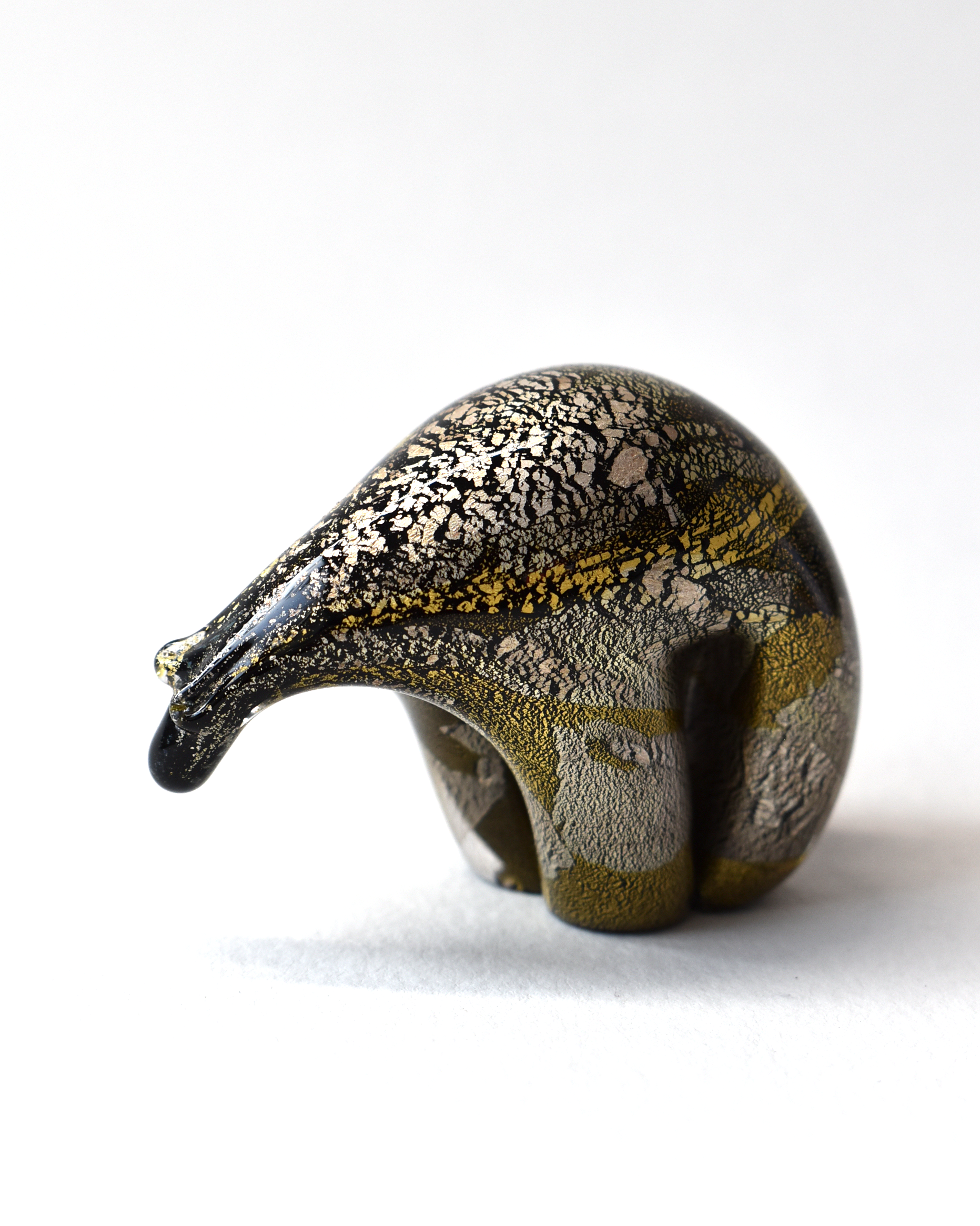 Black Gold & Silver Leaf Polar Bear