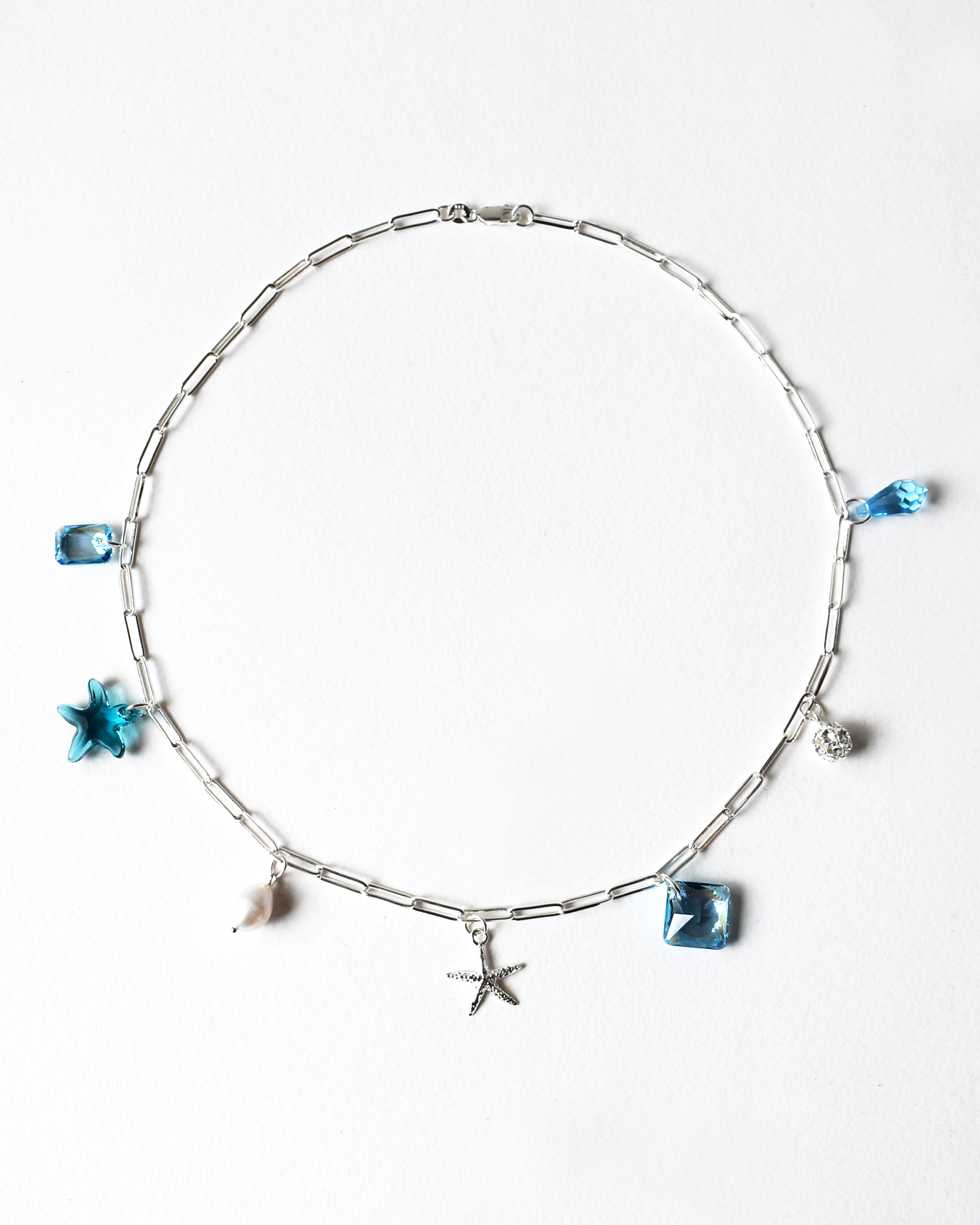 'Coastal Charm' Paperclip Chain Necklace
