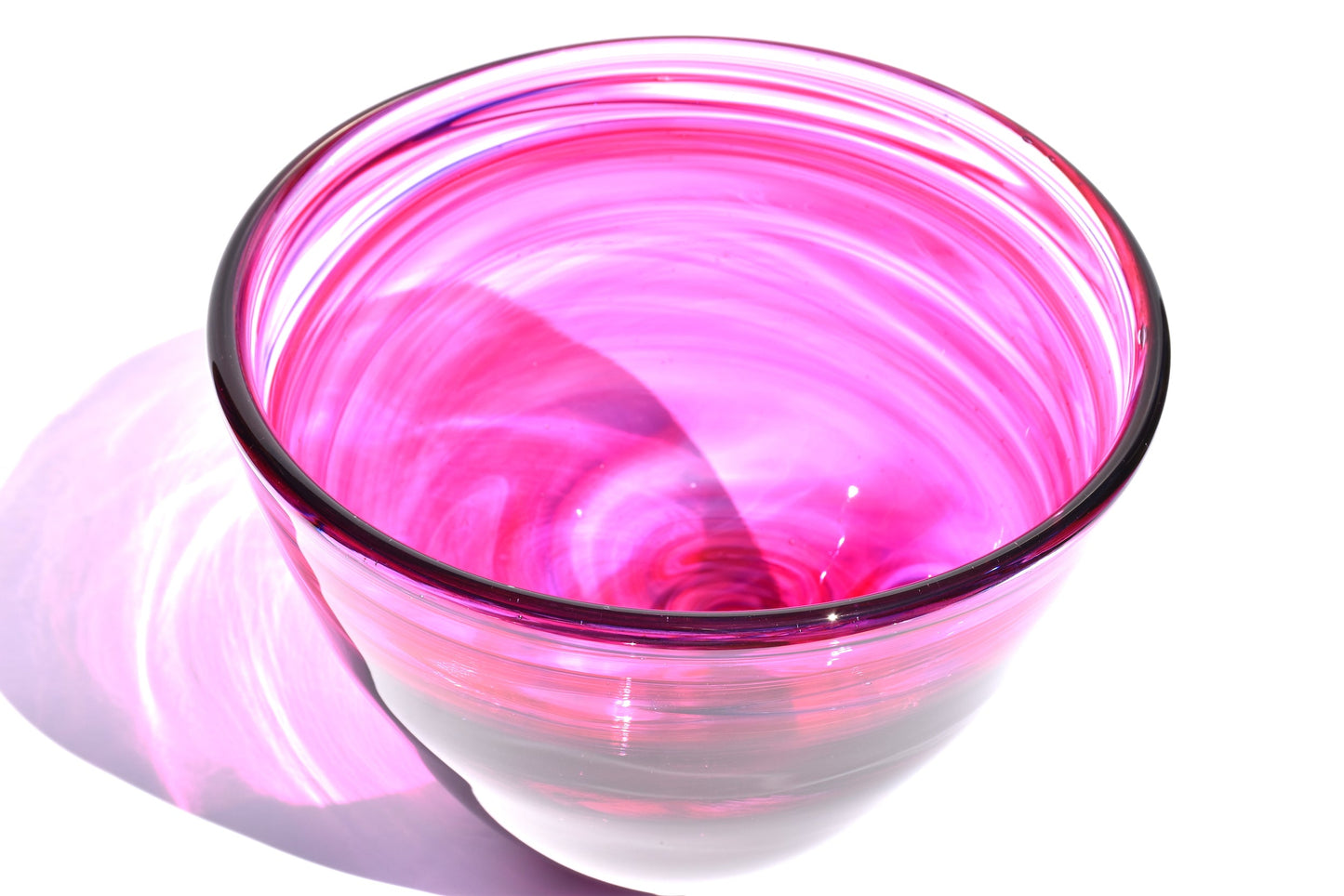 Shocking Pink Glass Bowl - Corley Studio Shop