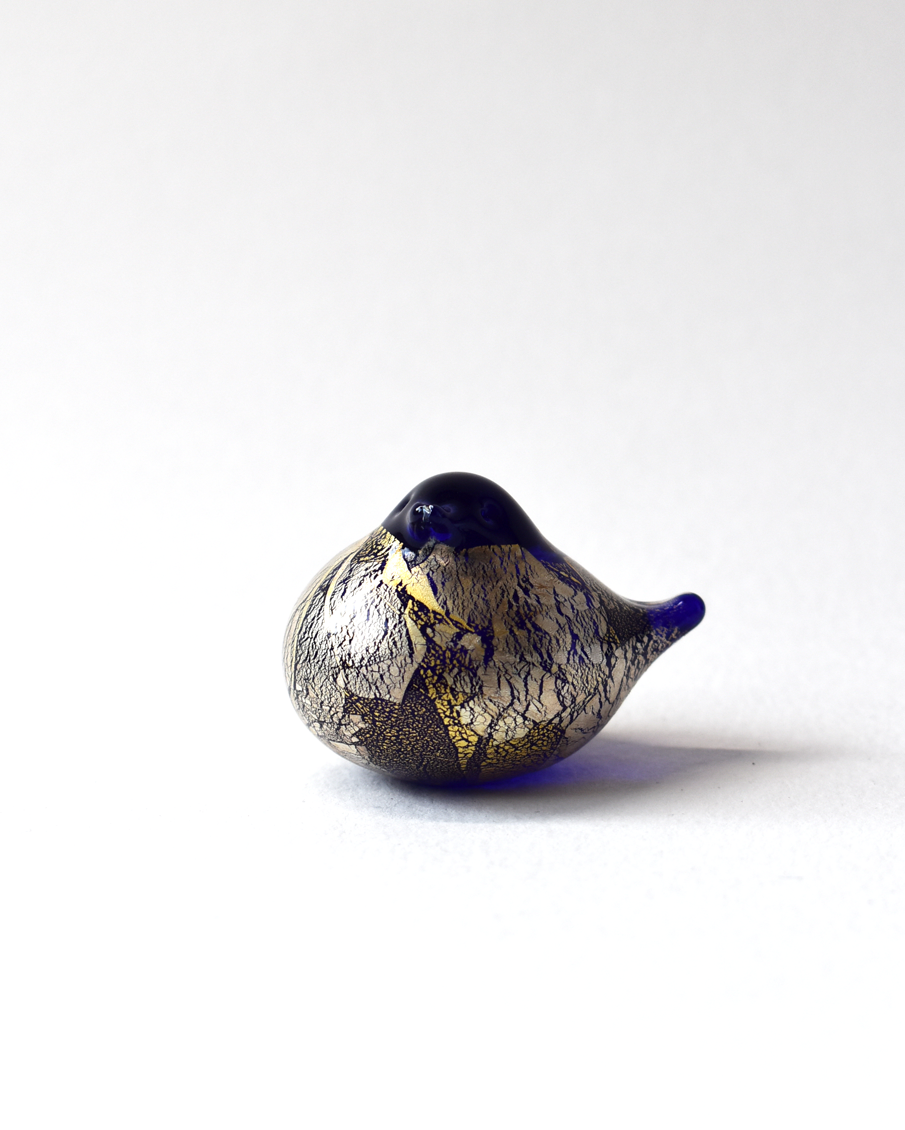 Blue Gold & Silver Leaf Nesting Bird