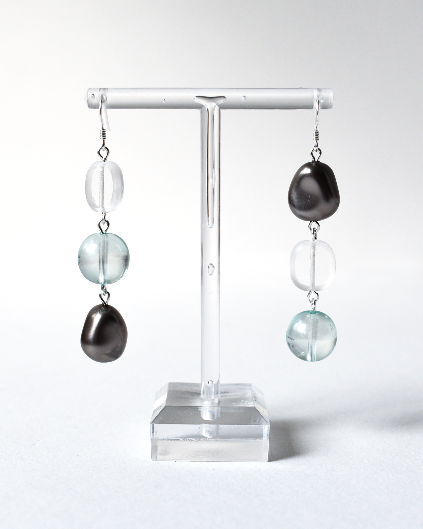 Soft Blue Pearl Drop Earrings