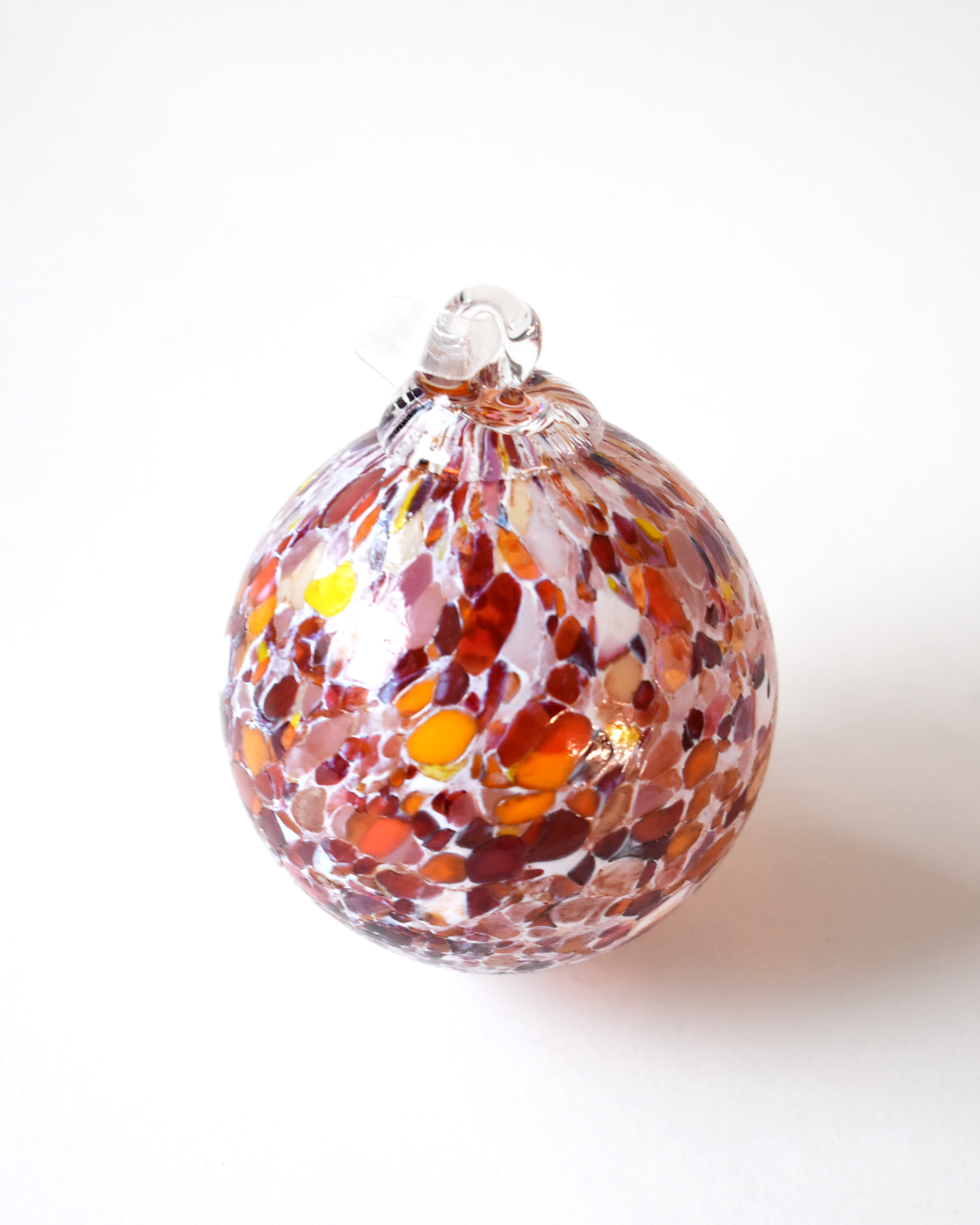 Autumn Tones "Gaudi" Confetti Mouthblown Bauble