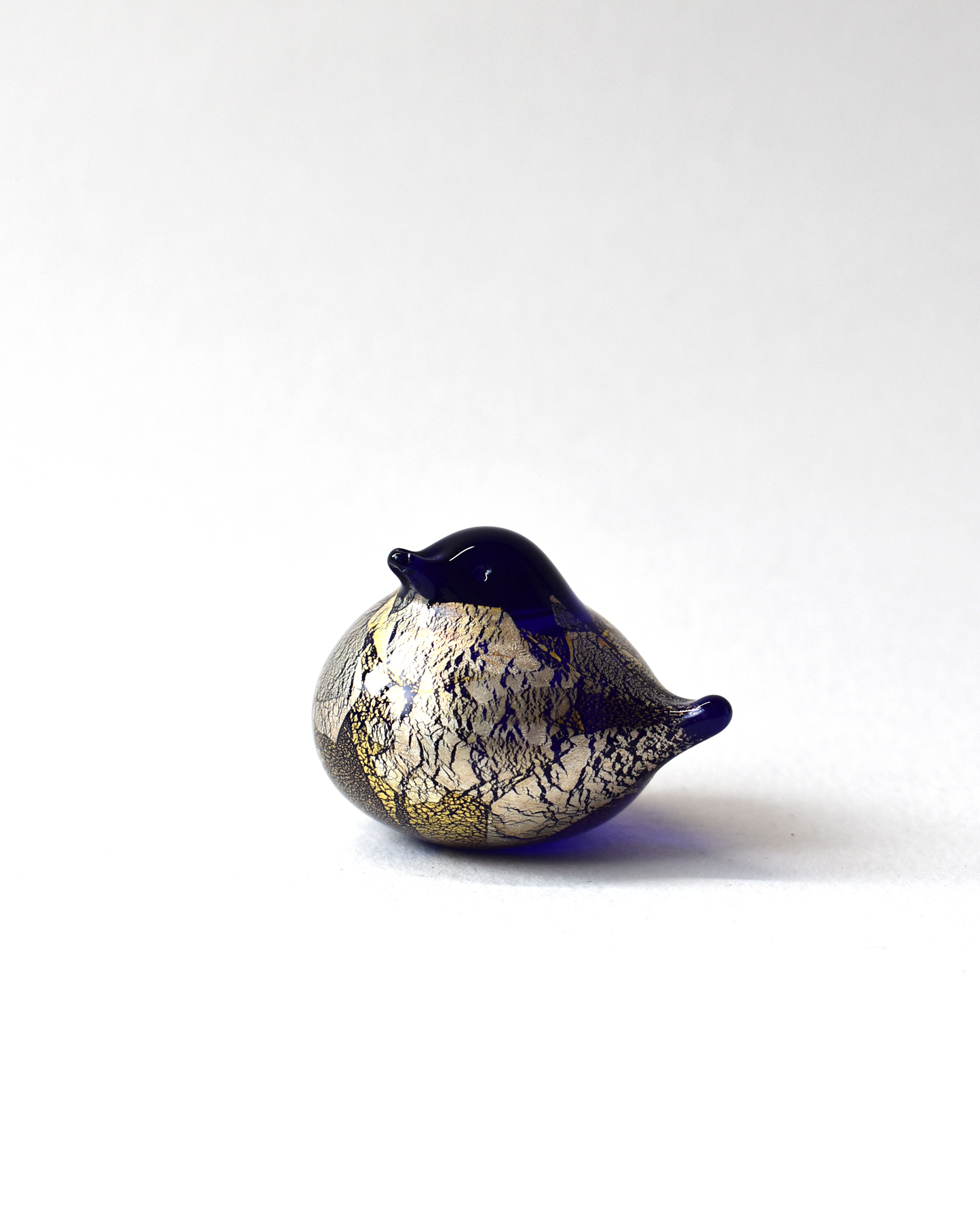 Blue Gold & Silver Leaf Nesting Bird