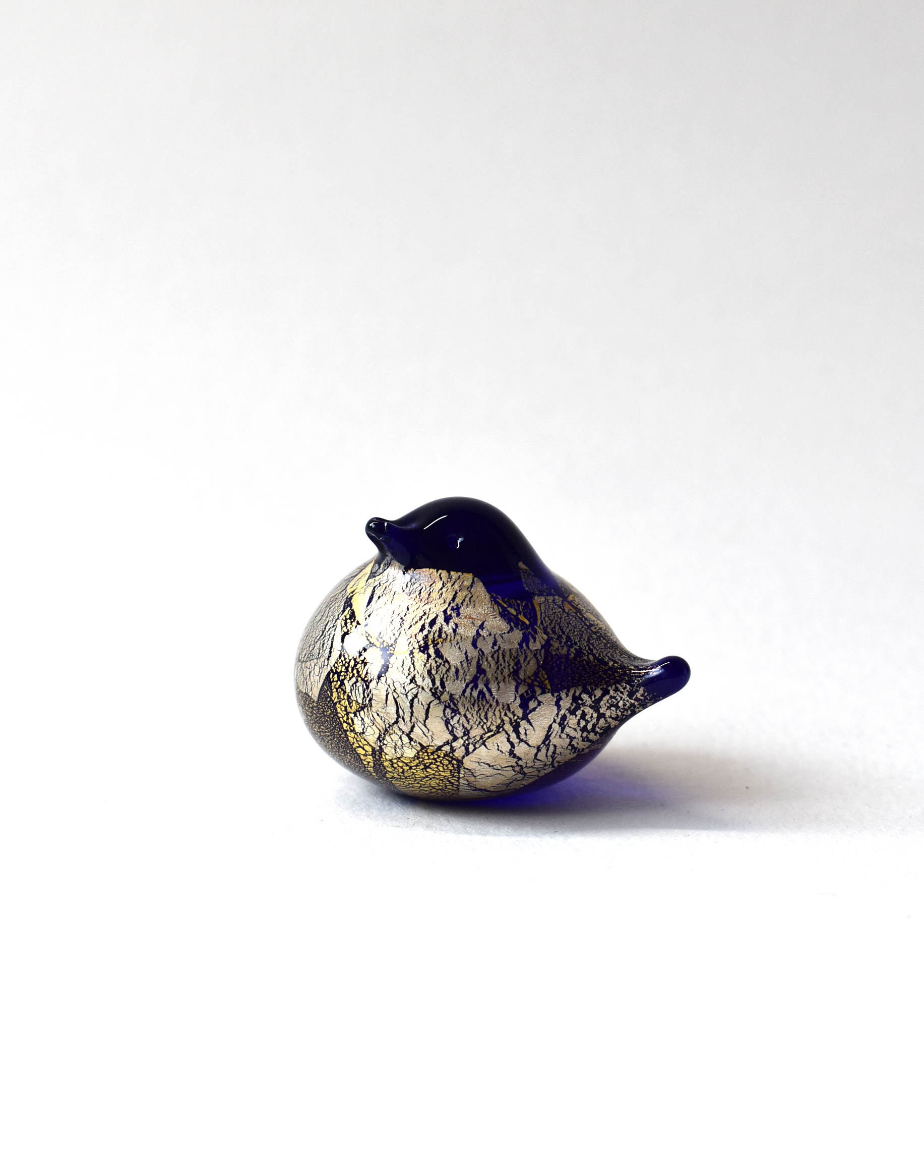 Blue Gold & Silver Leaf Nesting Bird
