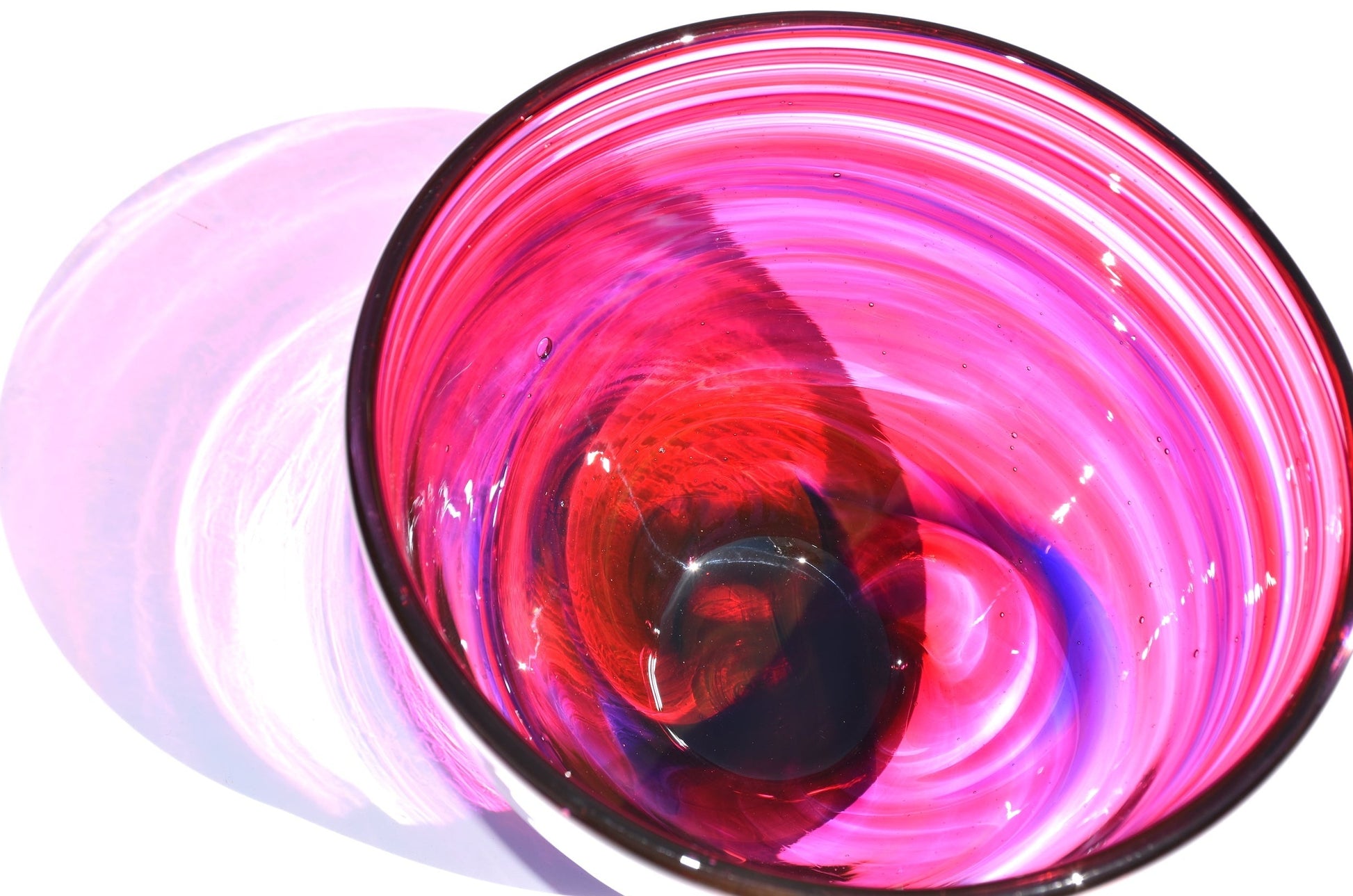 Shocking Pink Glass Bowl - Corley Studio Shop