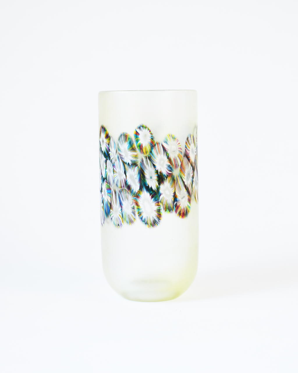 Luminous Pale Lime Flotsam Cylindrical Vase
