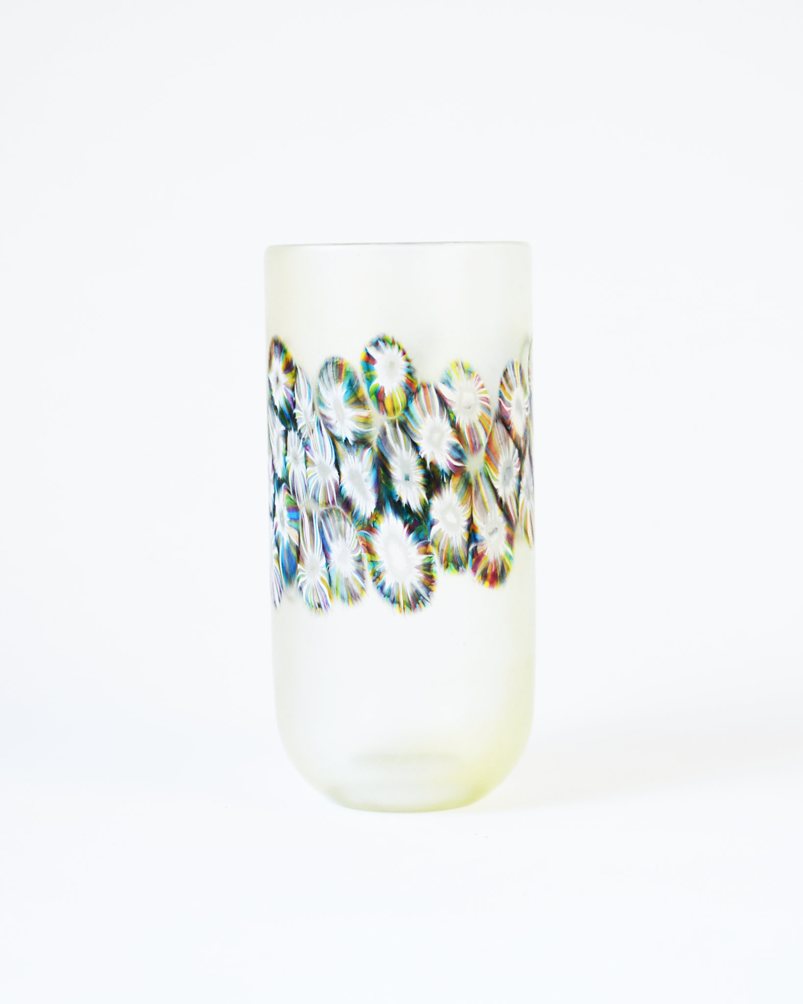 Luminous Pale Lime Flotsam Cylindrical Vase