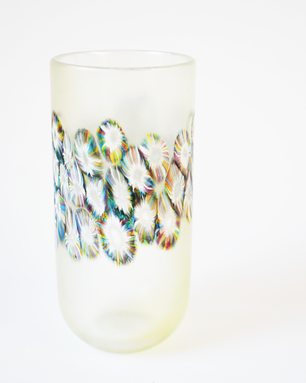 Luminous Pale Lime Flotsam Cylindrical Vase