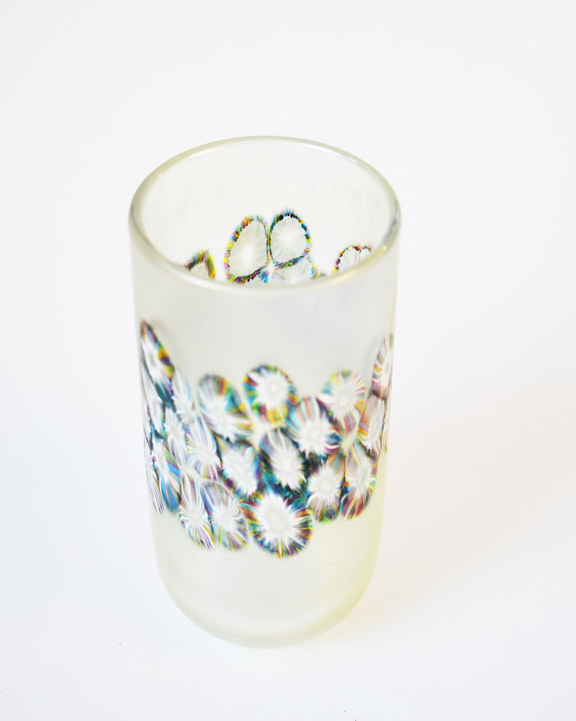 Luminous Pale Lime Flotsam Cylindrical Vase