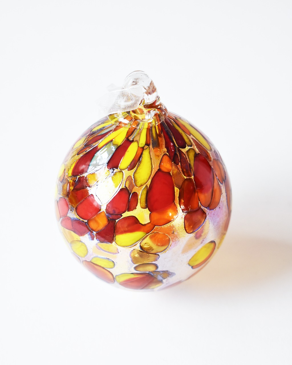 "Ember Glow" Confetti Mouthblown Bauble