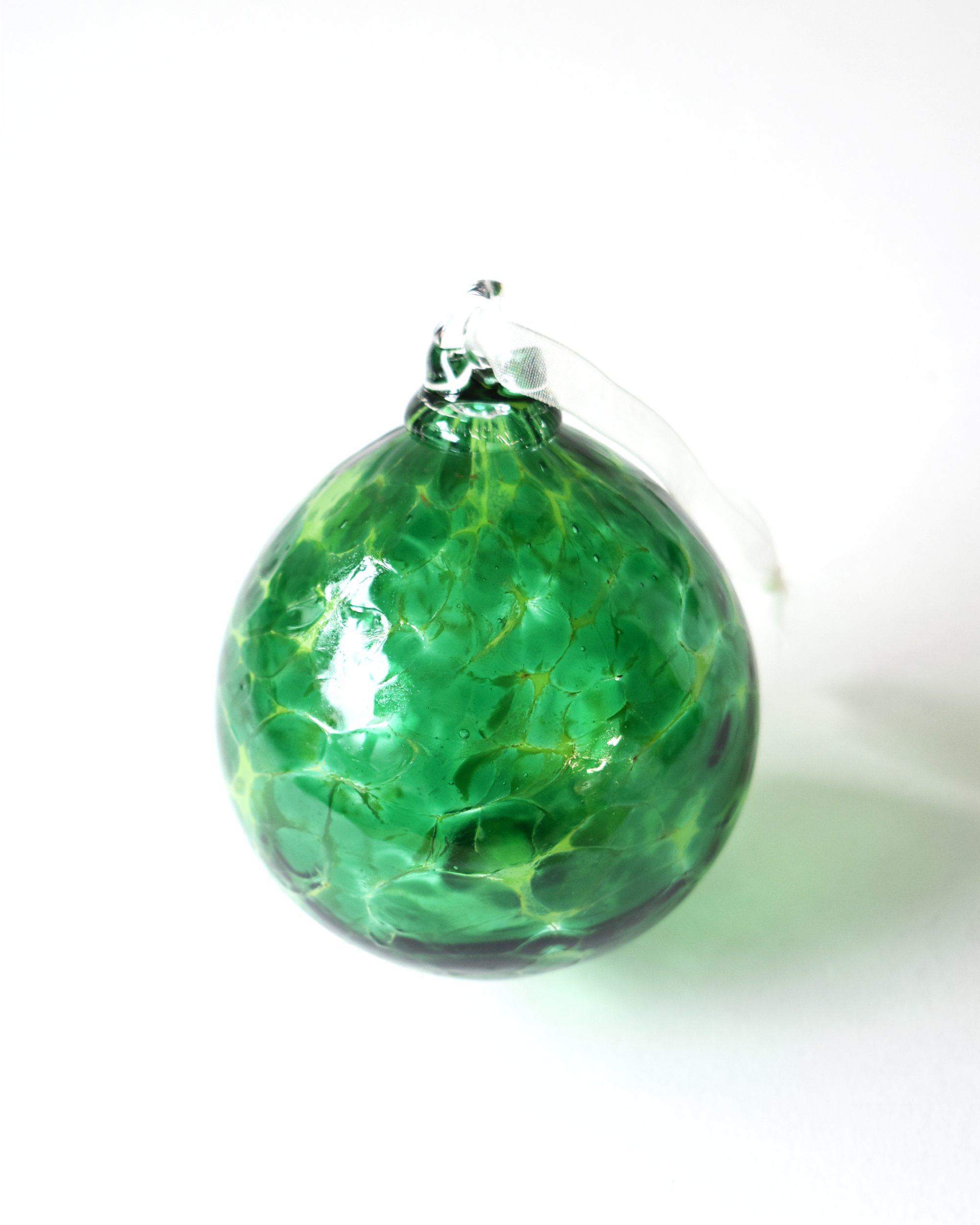 "Evergreen" Confetti Mouthblown Bauble