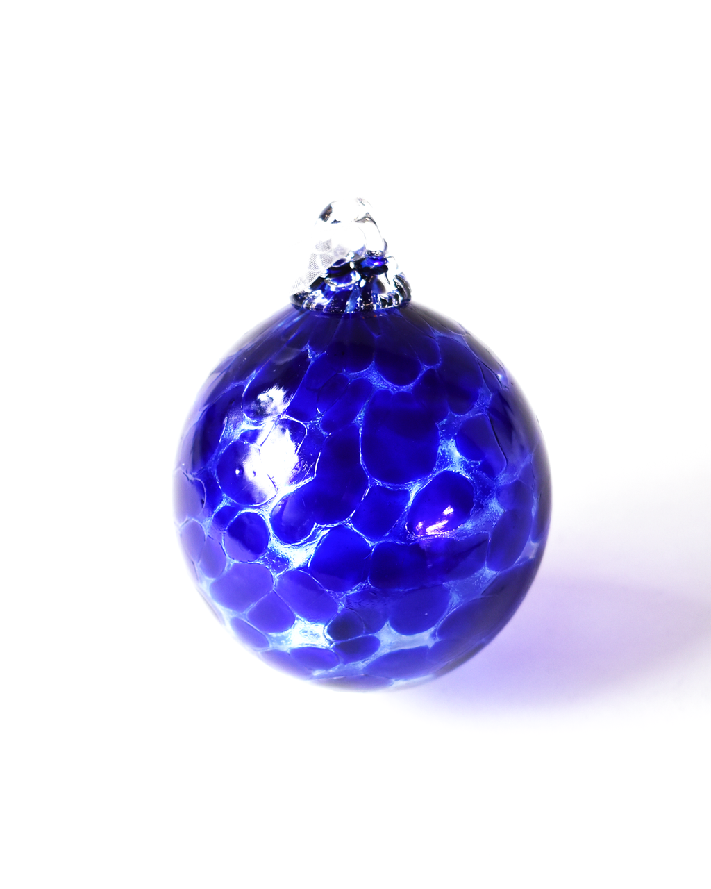 "Midnight Jewel" Confetti Mouthblown Bauble
