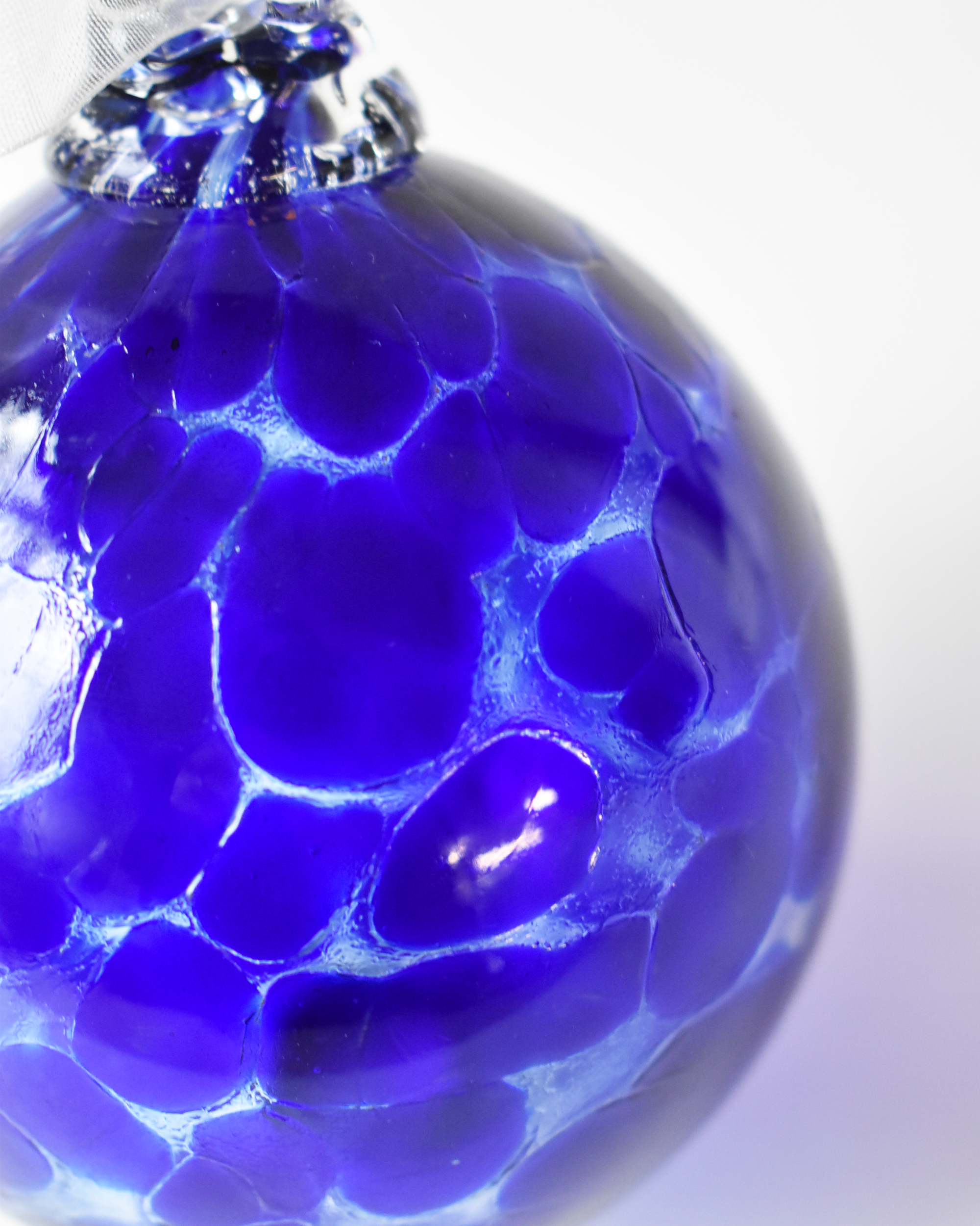 "Midnight Jewel" Confetti Mouthblown Bauble