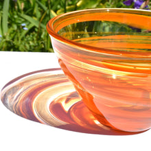 Load image into Gallery viewer, Vibrant Orange Glass Bowl
