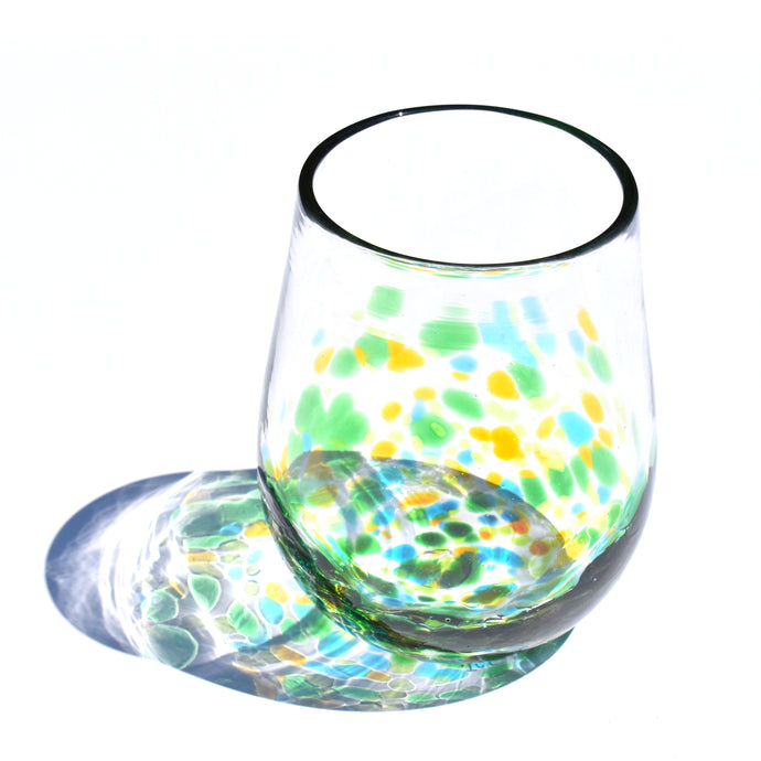 Amber, Green and Teal Spotty Tumbler - Corley Studio Shop