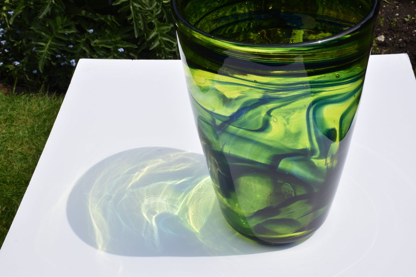 Lime Green Glass Vase - Corley Studio Shop