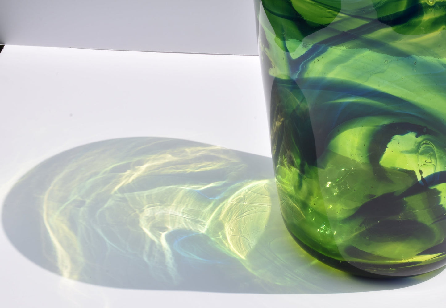 Lime Green Glass Vase - Corley Studio Shop