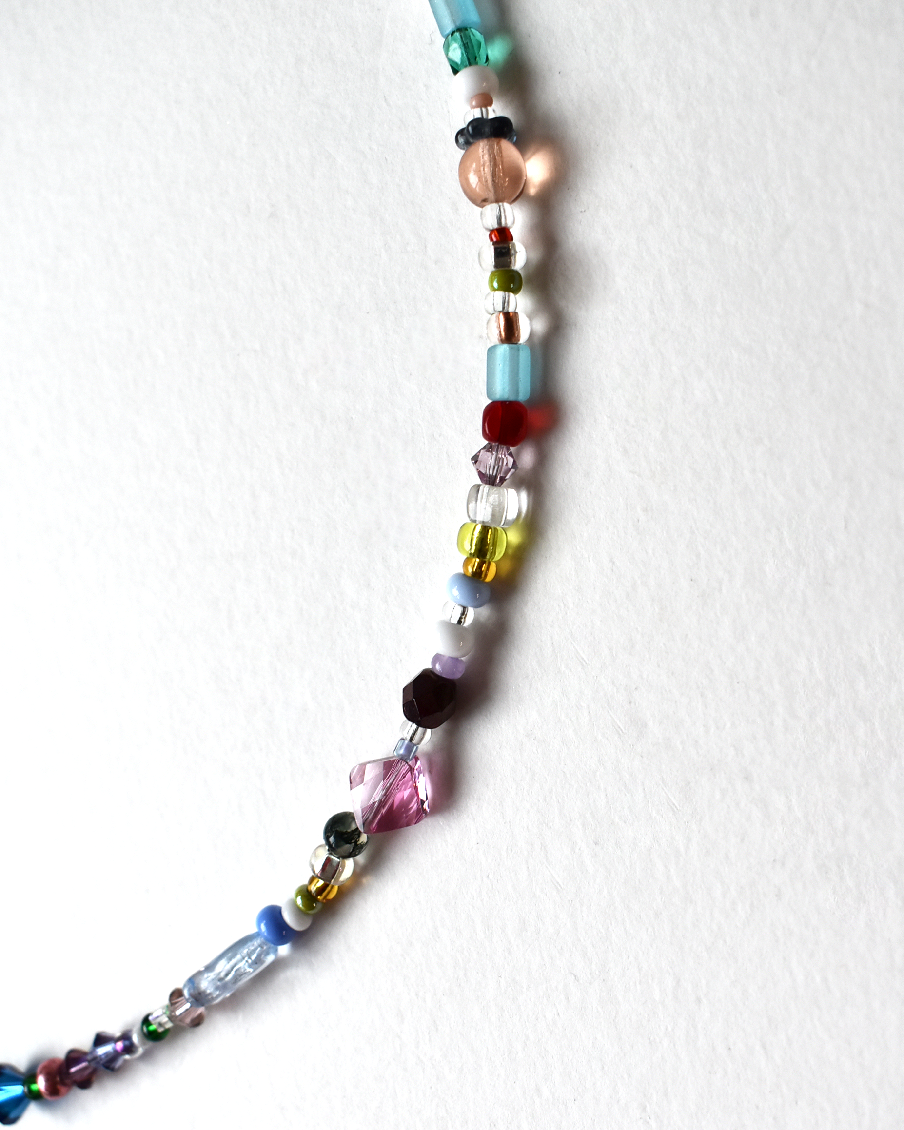 Dainty Rainbow Mixed Bead Necklace