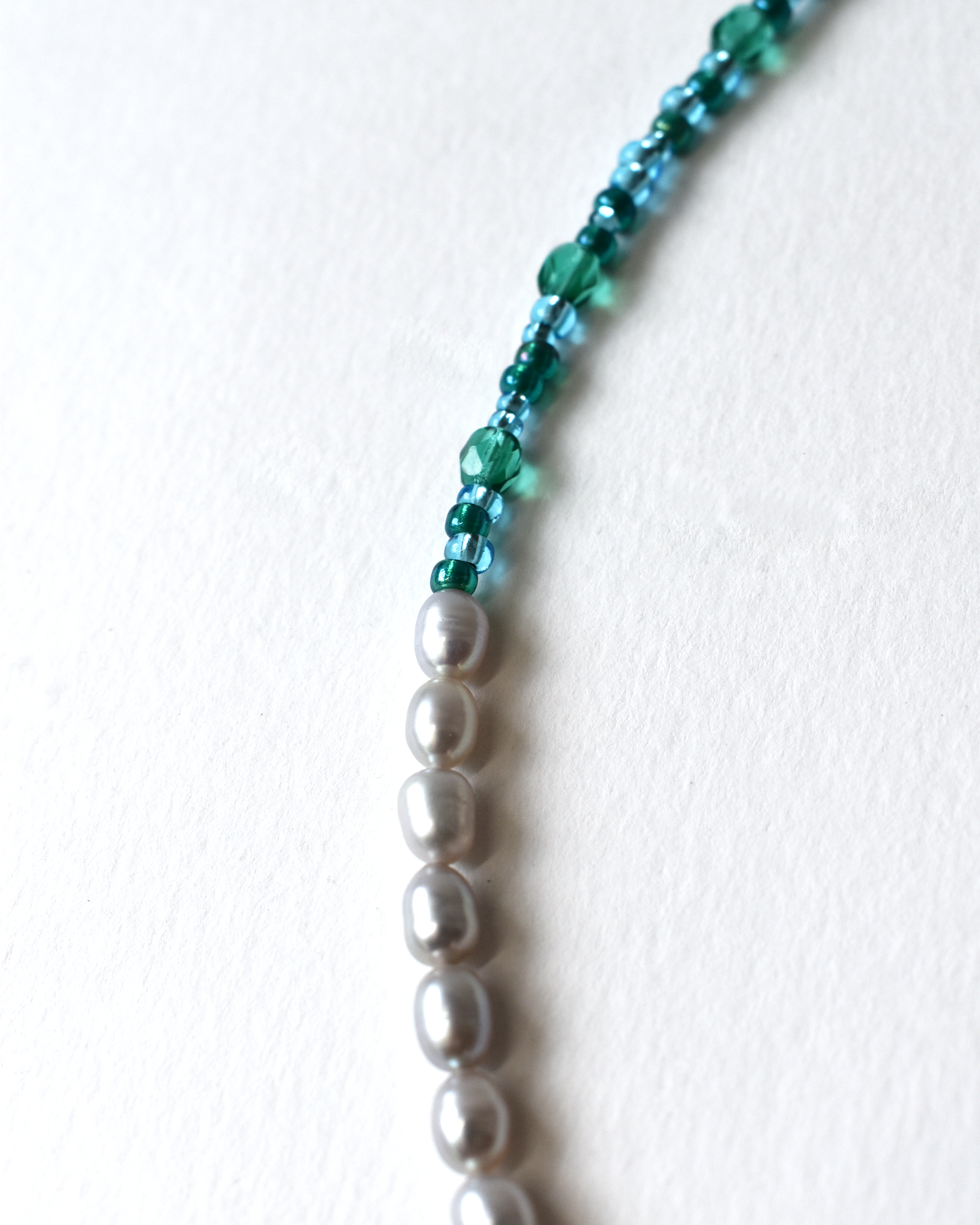 Fish Charm Beaded Pearl Necklace