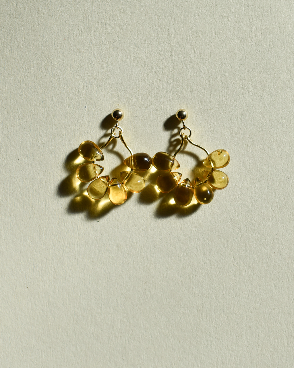 'Sundrop' Beaded Hoop Earrings