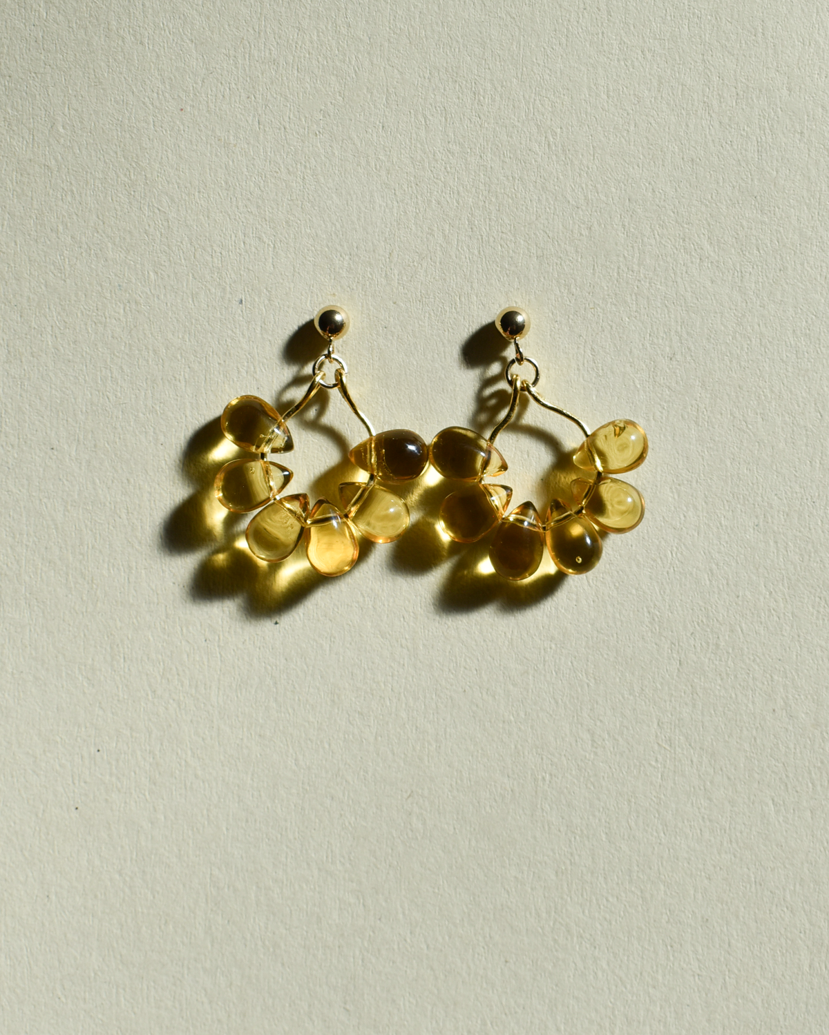 'Sundrop' Beaded Hoop Earrings