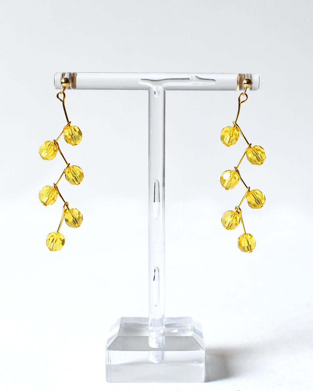 Sunshine Crystal Pin Drop Earrings