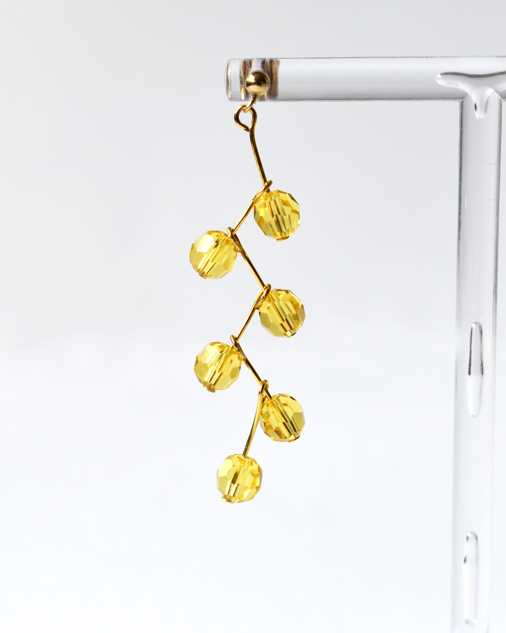 Sunshine Crystal Pin Drop Earrings