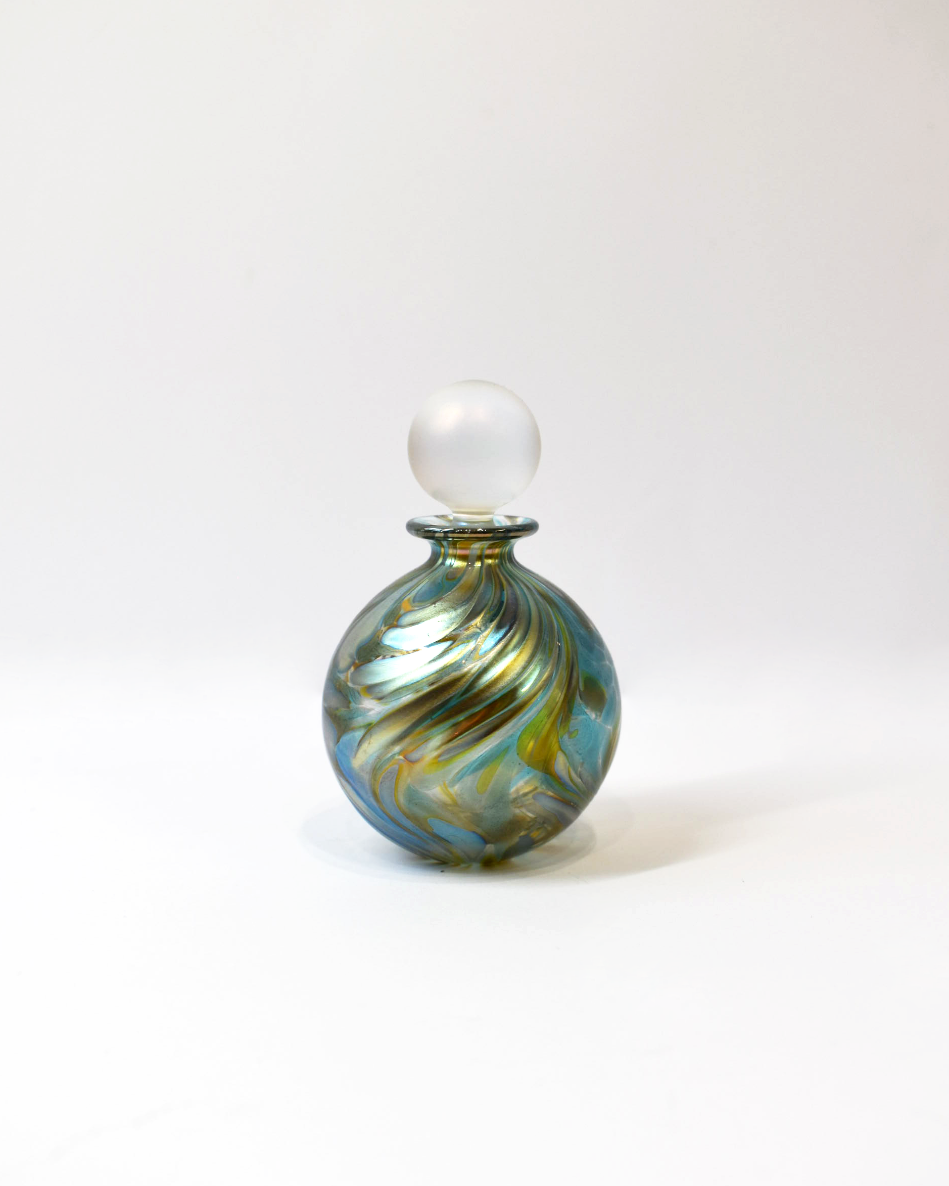 Featherspray Blue Miniature Perfume Bottle