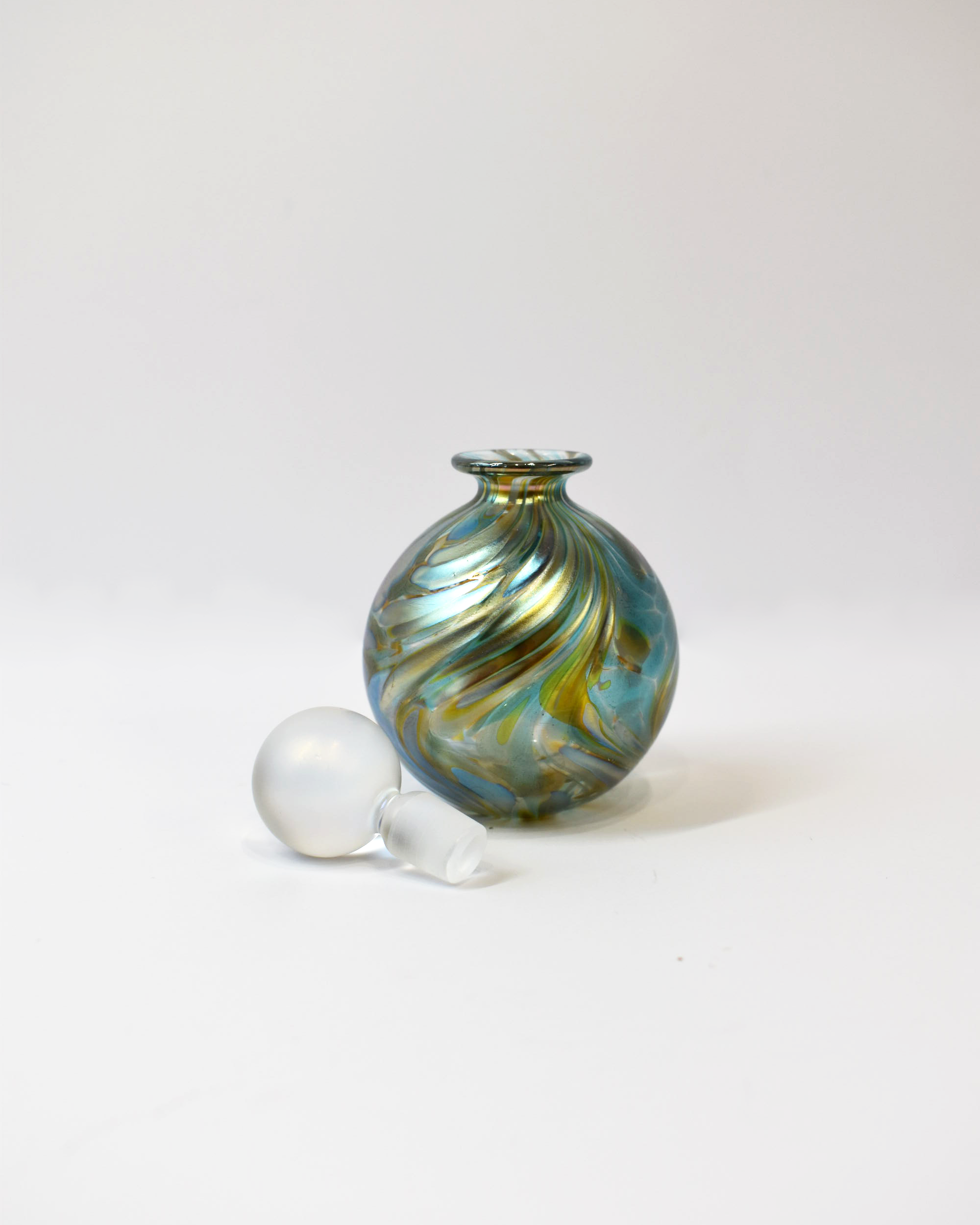 Featherspray Blue Miniature Perfume Bottle