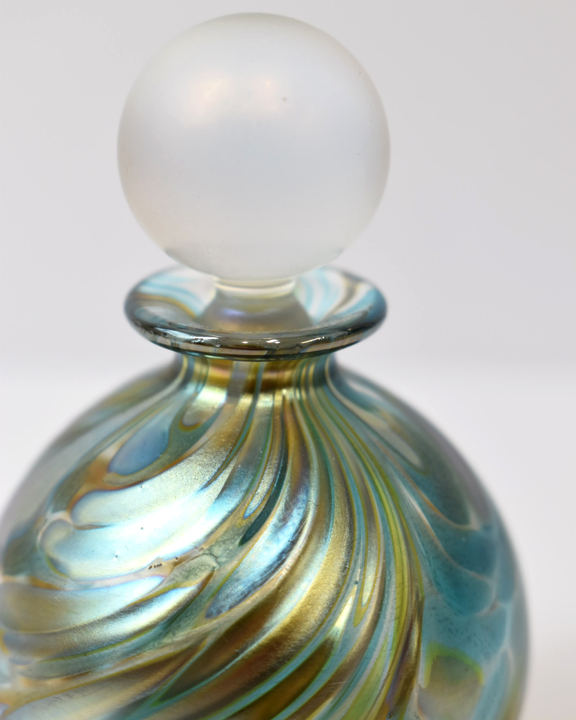 Featherspray Blue Miniature Perfume Bottle
