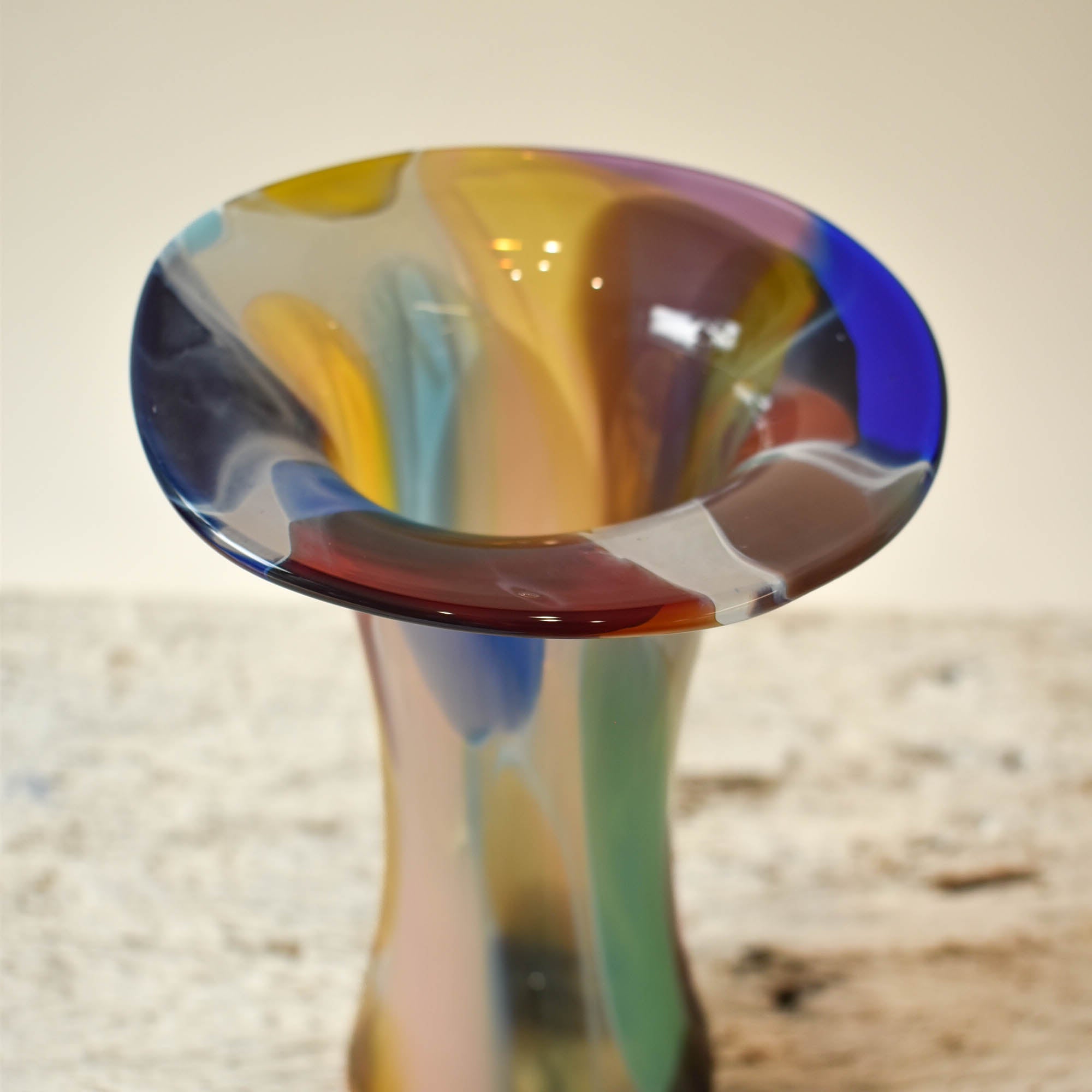 Bright and Bold Glass Open Vase - Corley Studio Shop