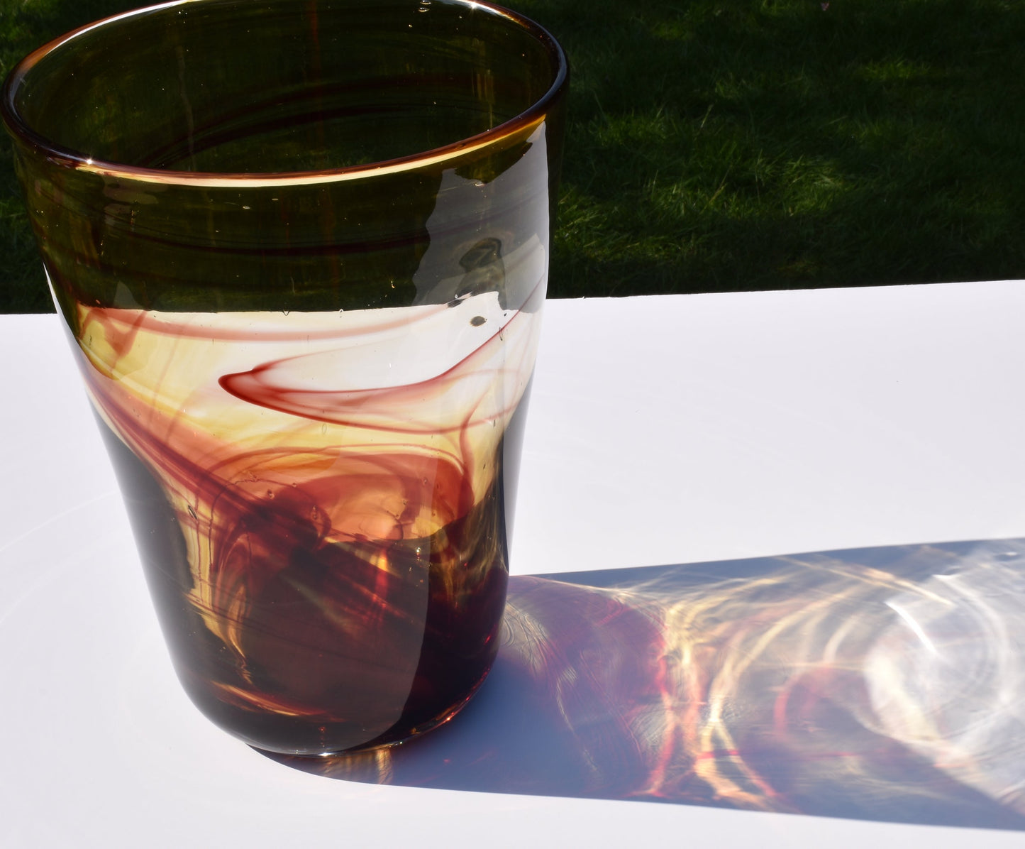 Summer Sunrise Glass Vase - Corley Studio Shop